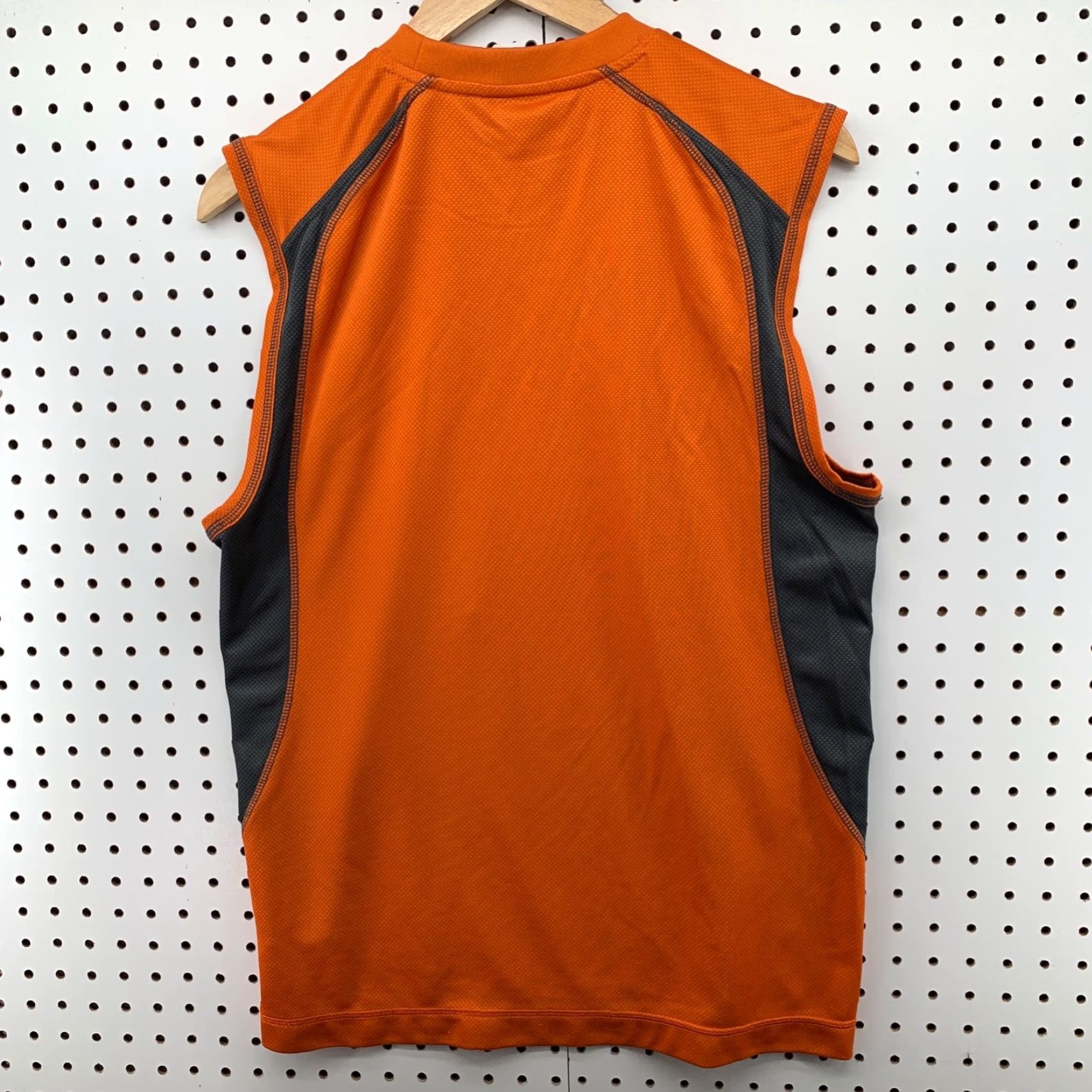 Nike VINTAGE Nike Basketball Sleeveless T-Shirt Mens Medium Orange 90s Sports Active Size US M / EU 48-50 / 2 - 7 Thumbnail