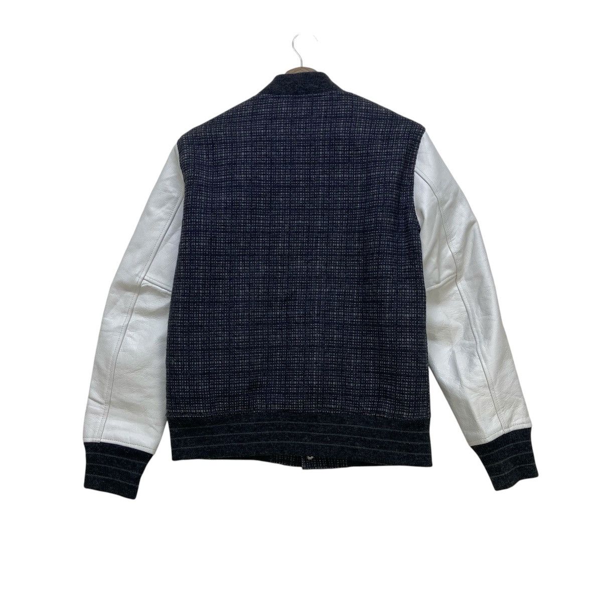 ADAM ET ROPE Japanese Brand Street Fashion Cowhide Sleeves Varsity Jacket Size US S / EU 44-46 / 1 - 2 Thumbnail