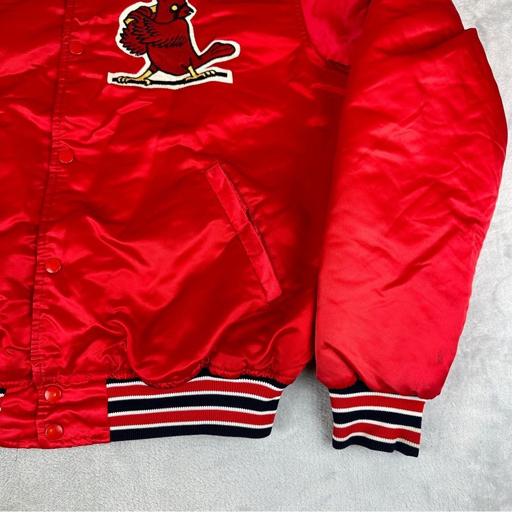 Starter Vintage MLB St Louis Cardinals Red Satin Varsity Jacket men Size US XL / EU 56 / 4 - 8 Thumbnail