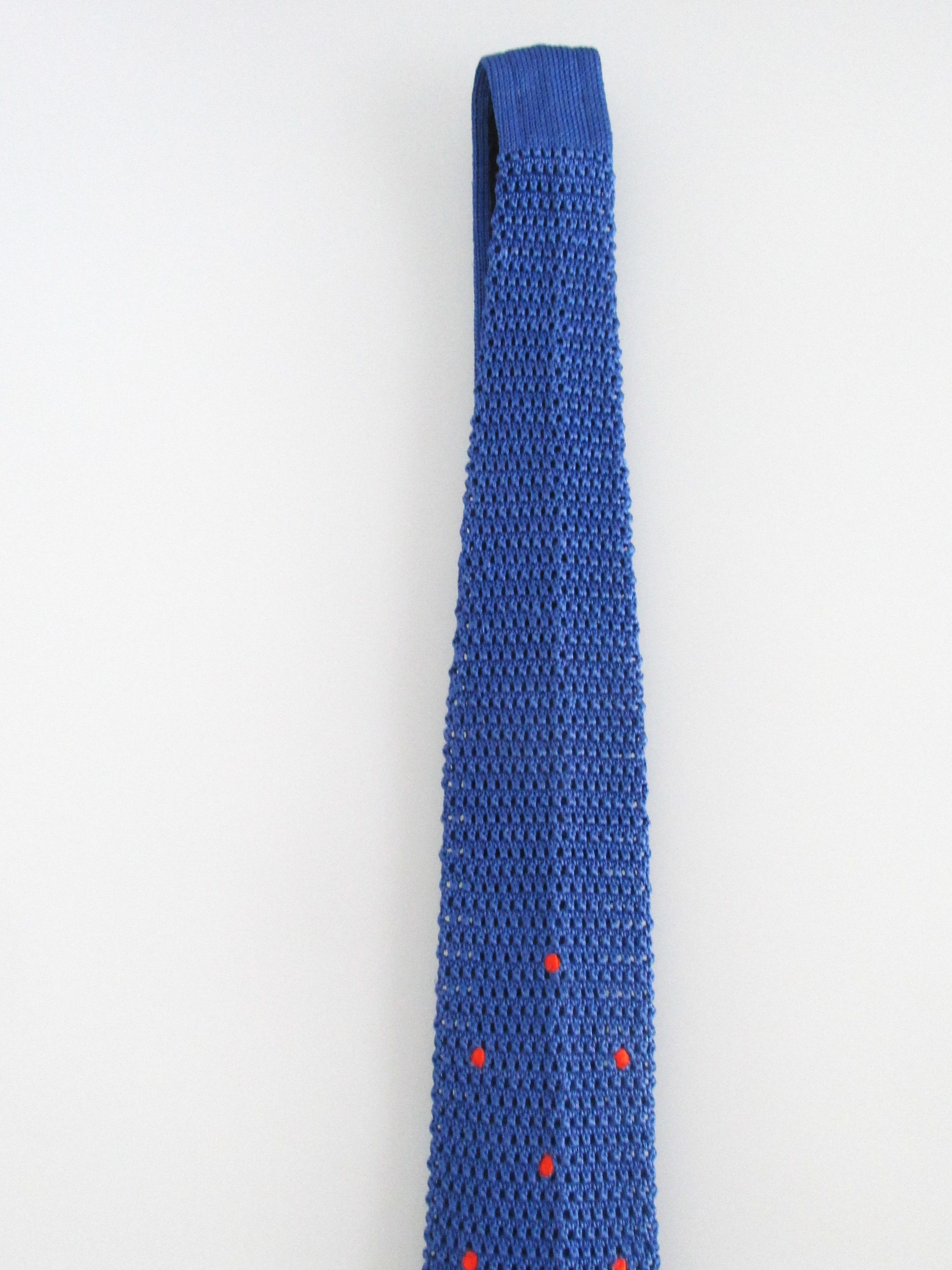 Other Bella Collezioni Flat/Square Bottom Men's Crotched Knit Tie Size ONE SIZE - 3 Thumbnail