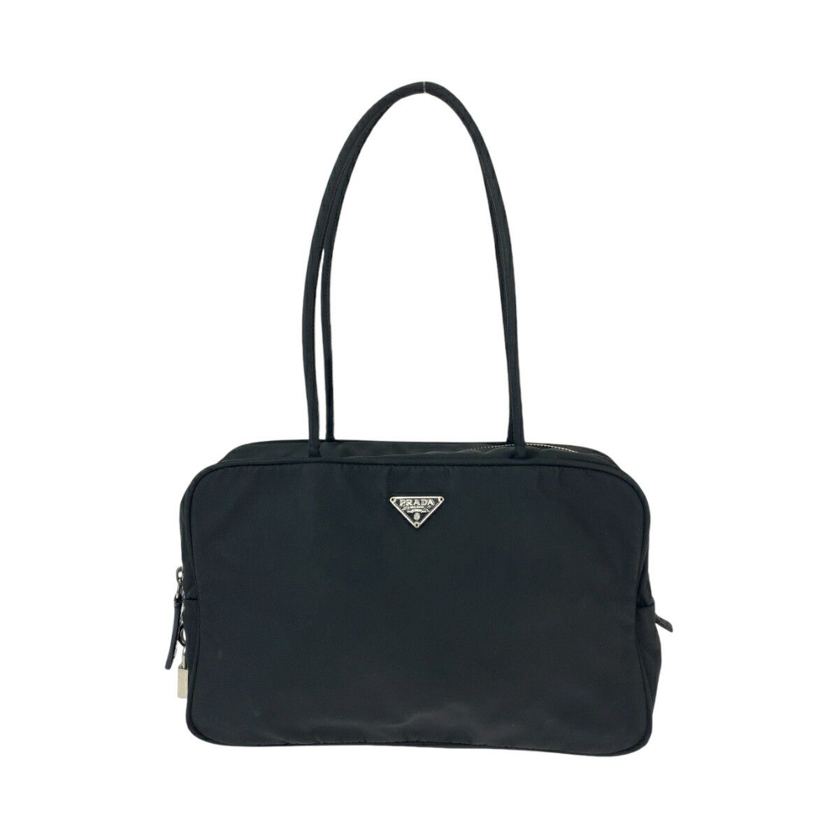 Prada Prada Prada Nylon Tessuto Logo Plate Shoulder Bag Canvas Crossbody Bag in Very Good Condition Size ONE SIZE - 1 Thumbnail