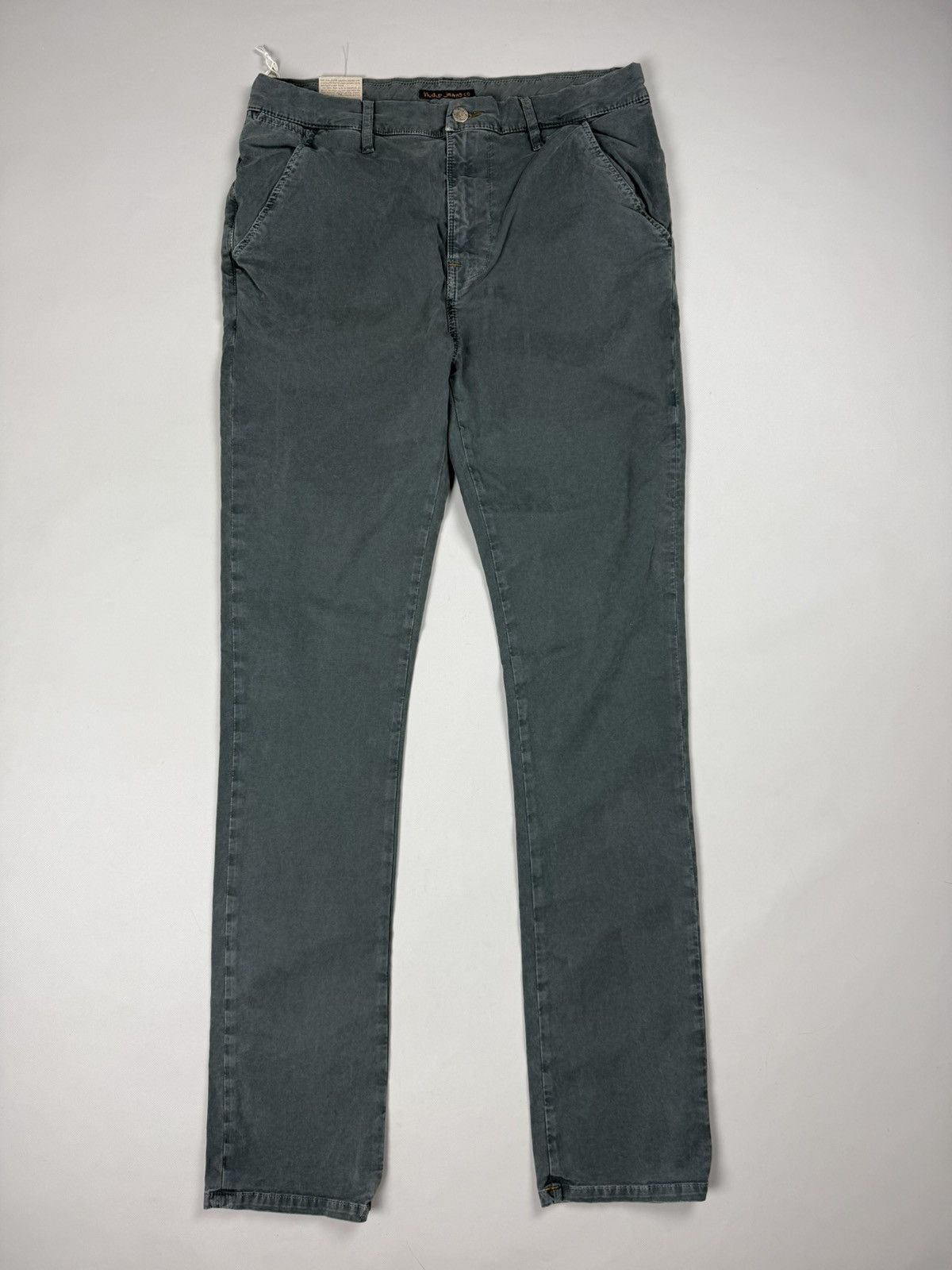 Nudie Jeans BNWT! Nudie Jeans Khaki Slim Concreted Chino Pants Trousers Size US 32 / EU 48 - 1 Thumbnail