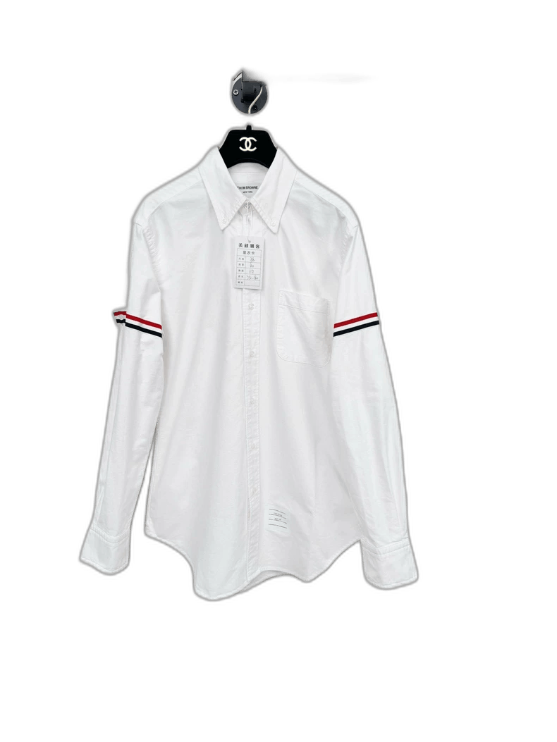 Thom Browne White Long Sleeve Shirt