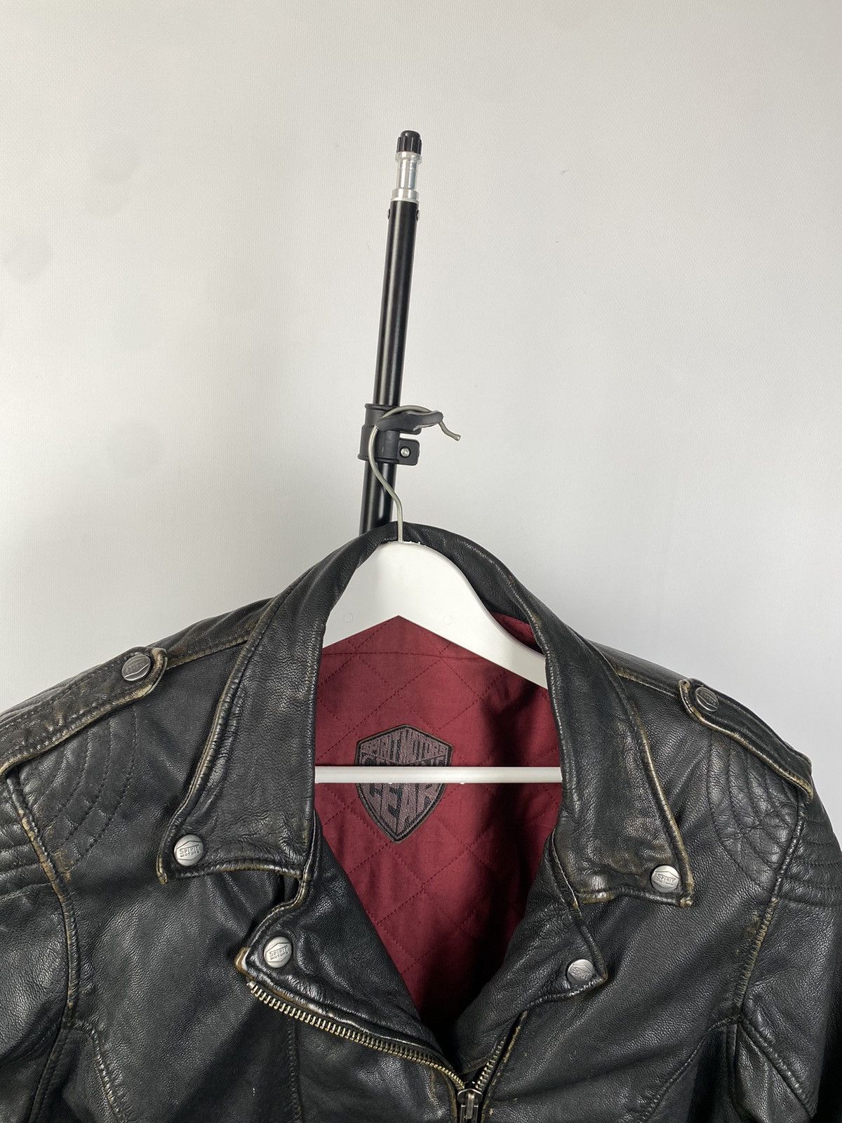 Other 🔥SPIRIT MOTORS RACING TRUE LEATHER JACKET 50-42 Size Size US M / EU 48-50 / 2 - 5 Thumbnail
