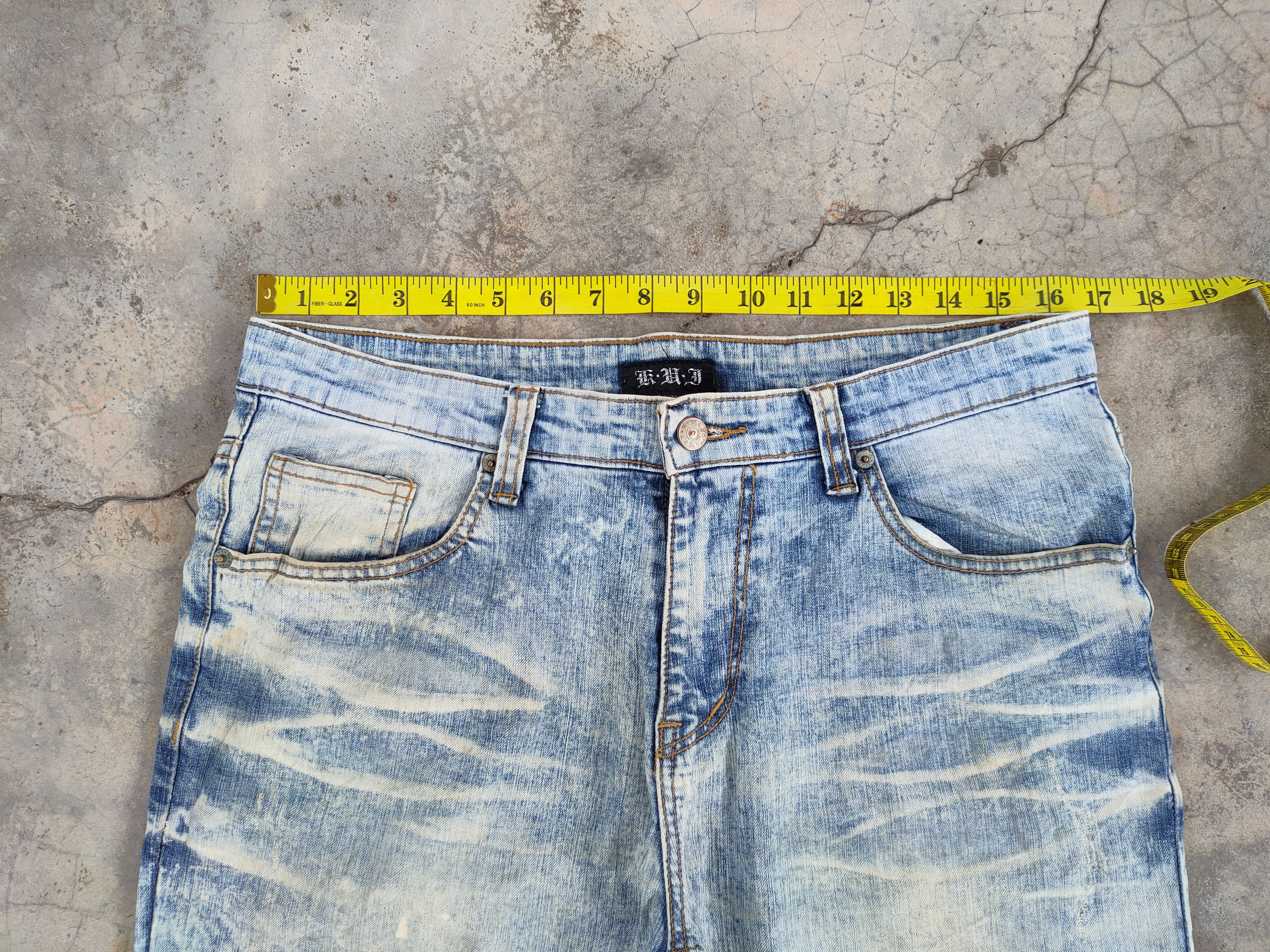 Japanese Brand × Vintage W33 VINTAGE JAPANESE FADED DISTRESSED JEANS PANTS Size US 33 - 9 Thumbnail