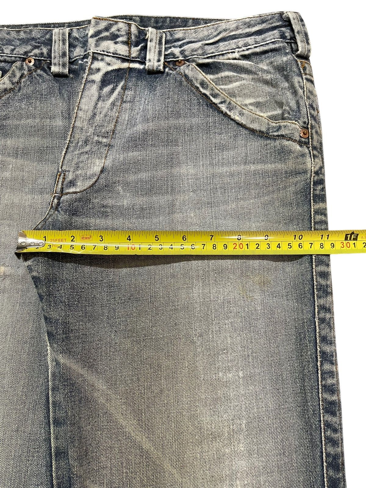 Diesel Vintage Diesel Industry Faded Wash Distressed Wide Leg Jeans Size US 32 / EU 48 - 16 Thumbnail