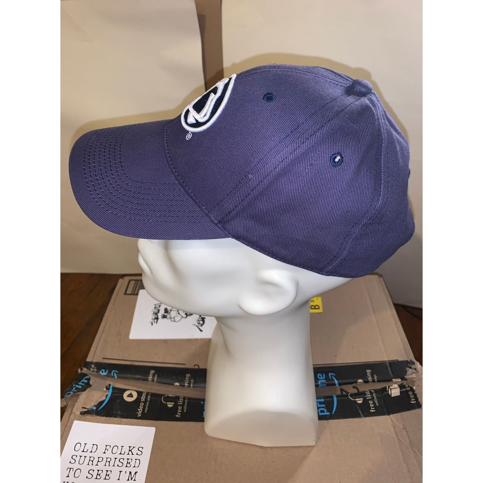 NCAA Penn State Nittany Lions Hat Navy Blue NCAA Adjustable Cap Size ONE SIZE - 4 Thumbnail