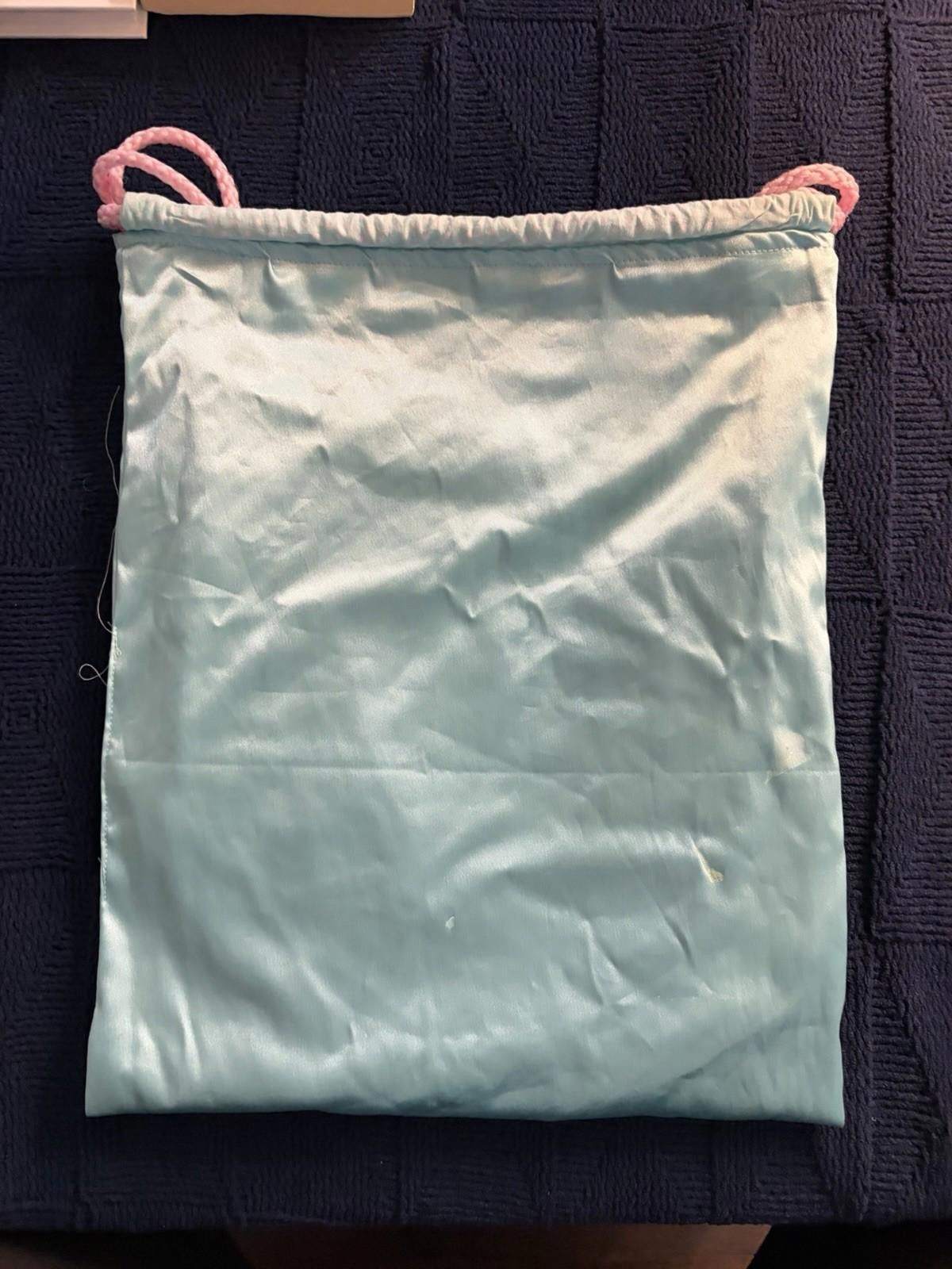 The Unbranded Brand Handmade Lilo &Stitch drawstring bag on tie-dye fabric. Size ONE SIZE - 5 Thumbnail