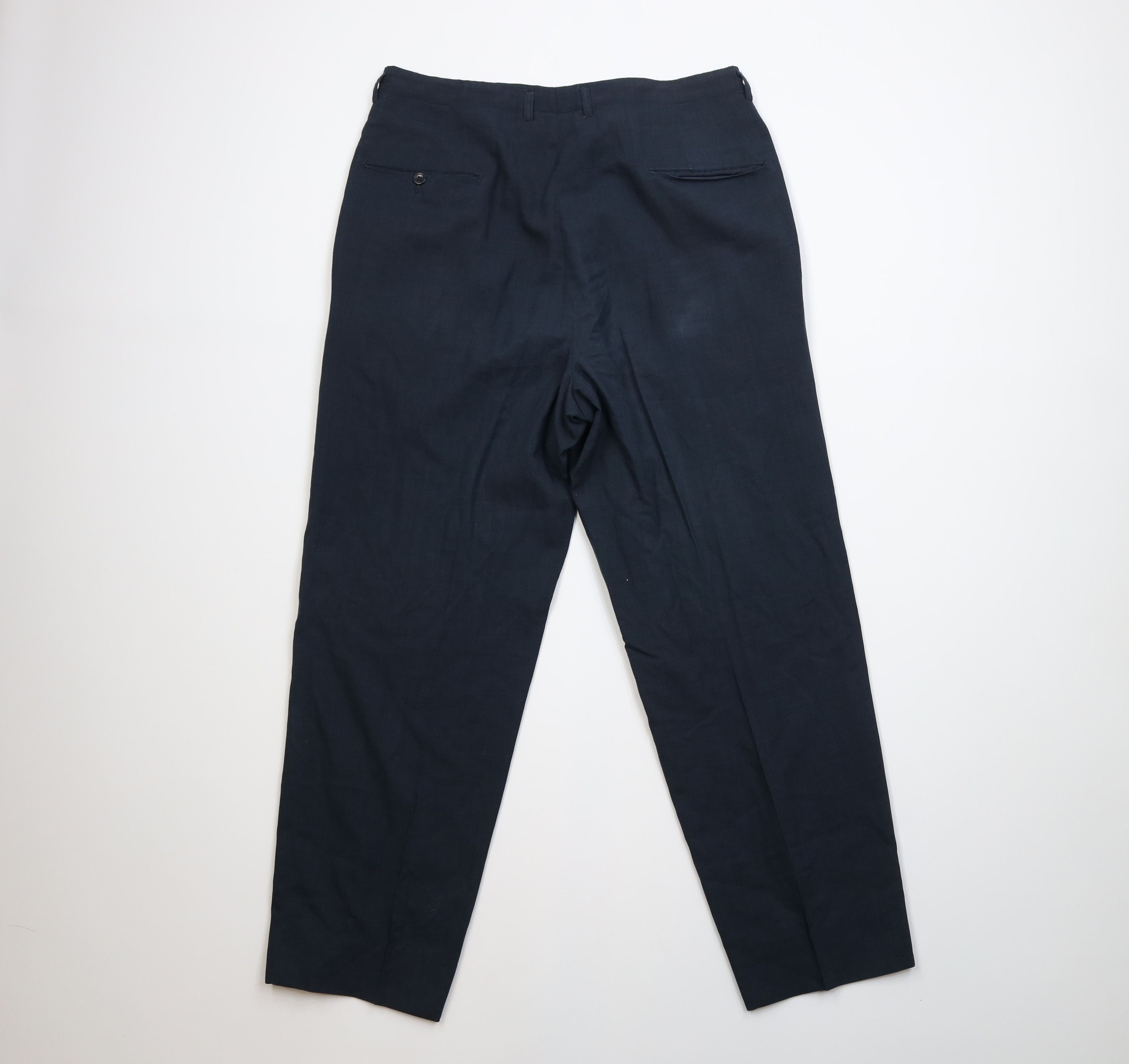 Vintage Vintage 50s Hollywood Regency Knit Chino Pants Blue USA Size US 34 / EU 50 - 11 Thumbnail