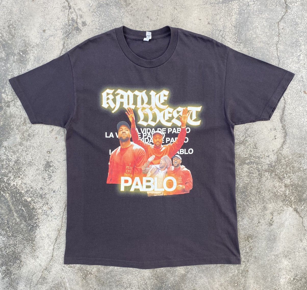 Rap Tees Rare🔥Vintage Kanye West Pablo Rap Tees Size US L / EU 52-54 / 3 - 1 Thumbnail
