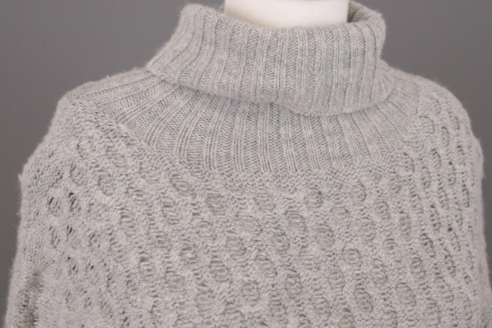 Designer Cop. Copine Madec Pull Gray Linen Sweater Dress Size M Size M / US 6-8 / IT 42-44 - 7 Thumbnail