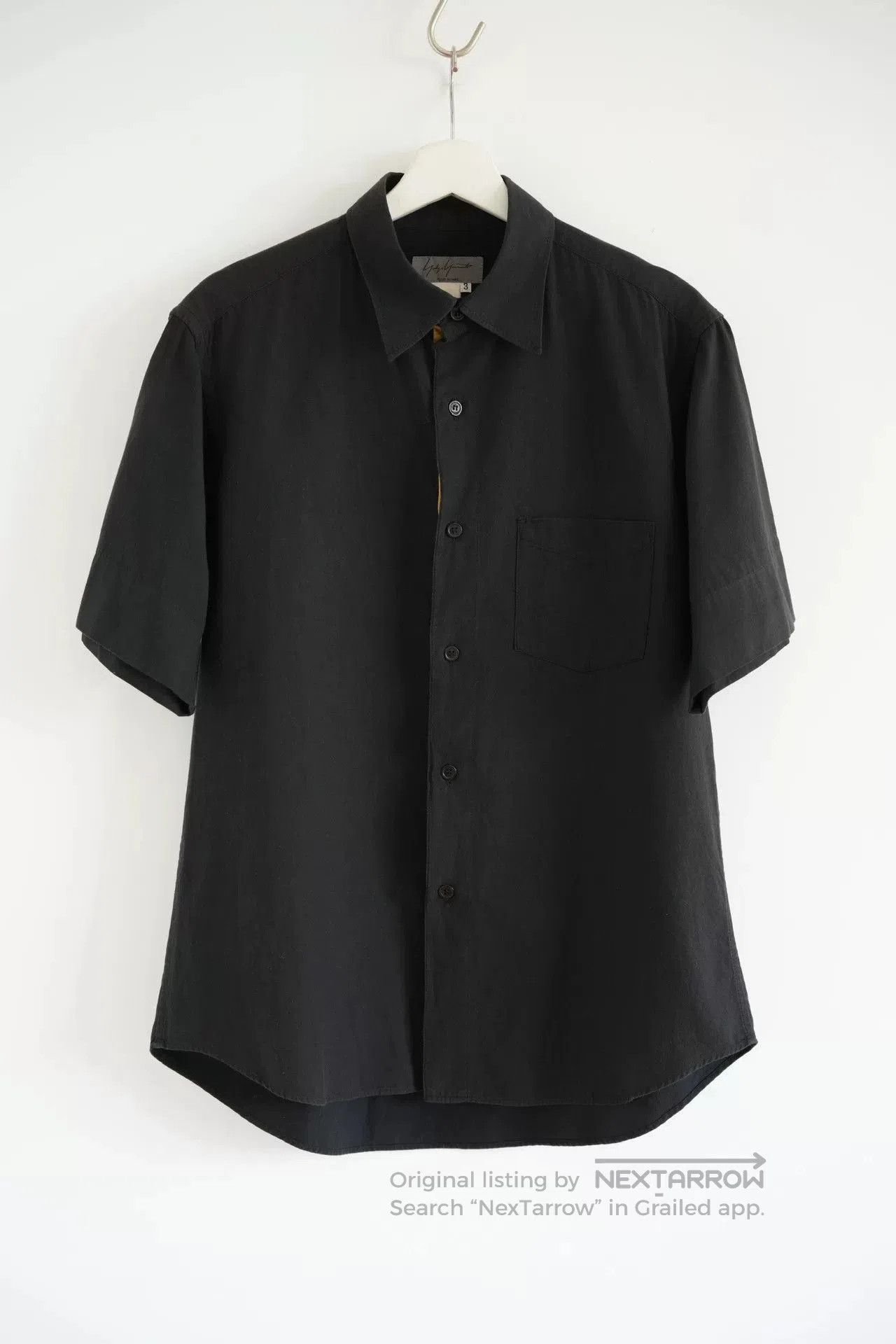 Yohji Yamamoto Yohji Yamamoto Short Sleeve Black Shirt. Size US M / EU 48-50 / 2 - 1 Thumbnail
