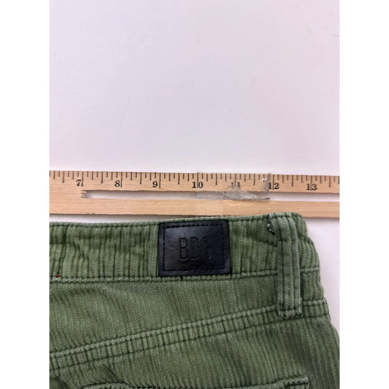 Bdg BDG Pants Women’s 25 Green Corduroy High Rise Mom Ankle Solid Cotton Womens Size 42" / US 20 - 8 Thumbnail