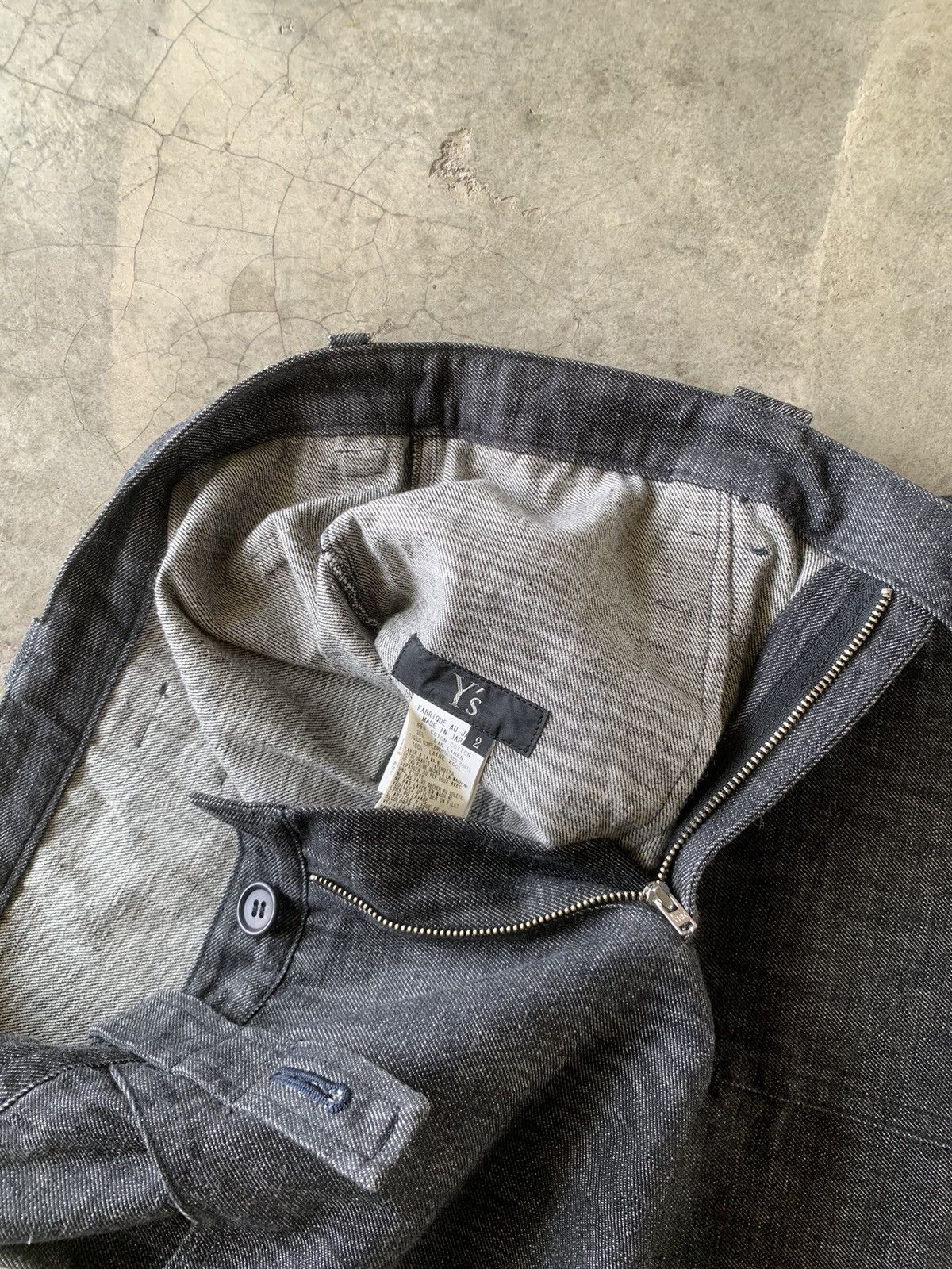 Y's Y’s by yohji yamamoto archive denim skirt Size 33" - 4 Thumbnail