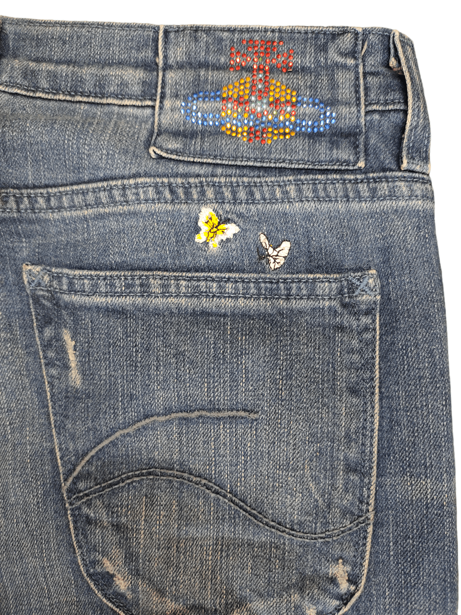 Lee × Vivienne Westwood Vivienne Westwood X Lee orb Logo Denim Pants Slim Fit Size US 30 / EU 46 - 9 Thumbnail