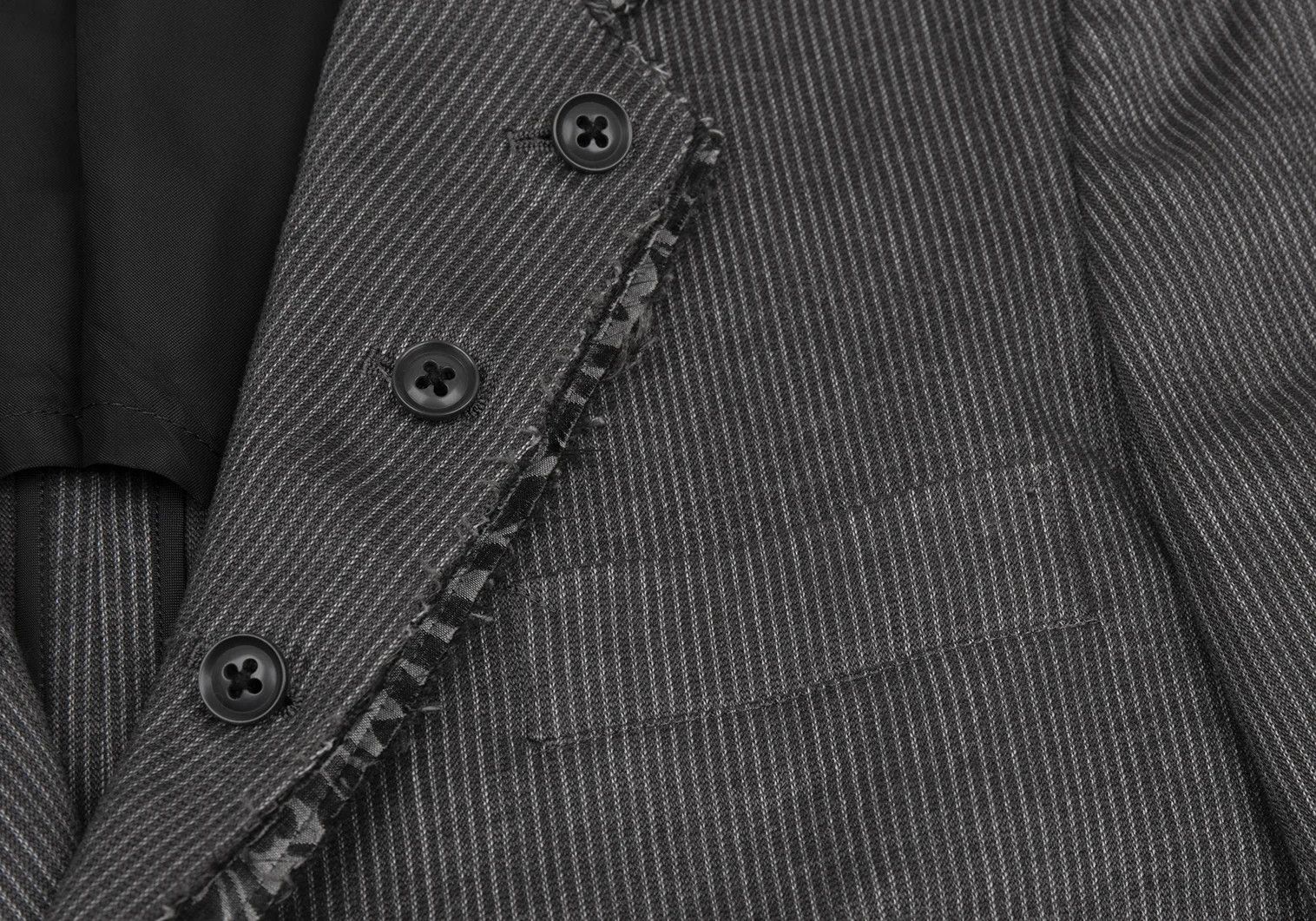 Yohji Yamamoto Yohji Yamamoto Gray Linen Blend Jacket Size US S / EU 44-46 / 1 - 5 Thumbnail