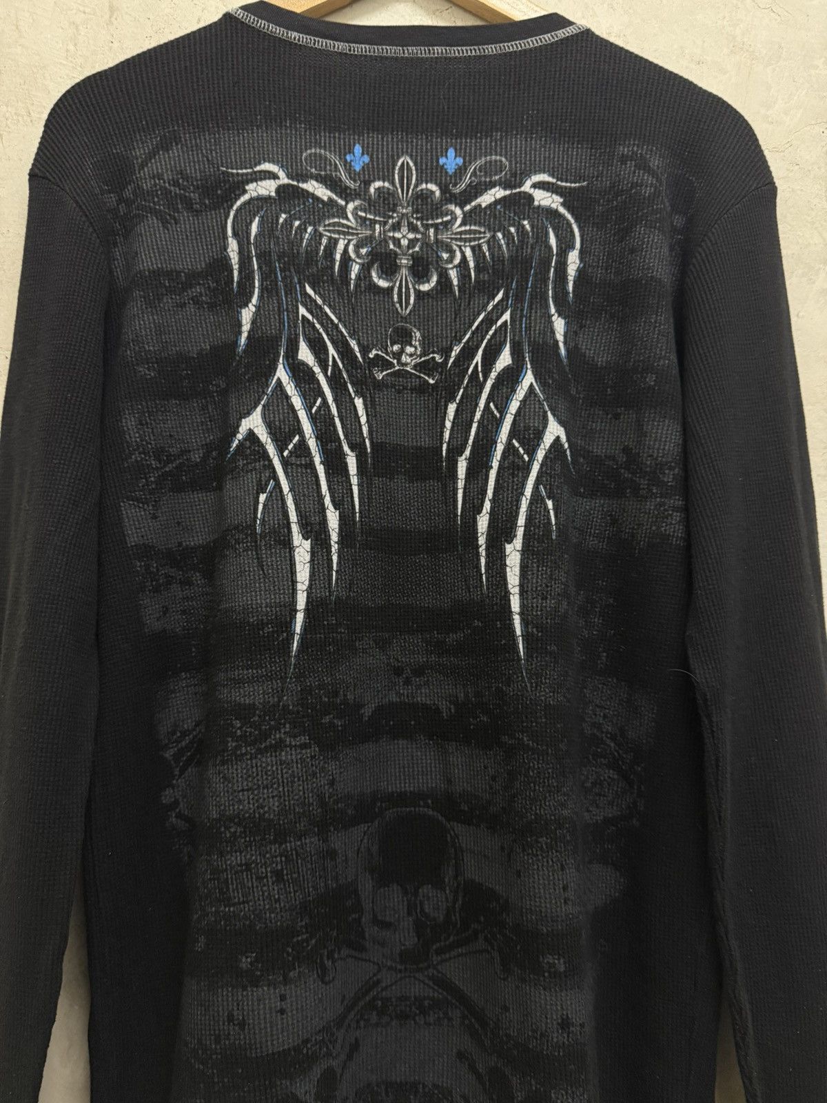 Affliction No Boundaries Salvation Crosses Thermal Shirt Cyber Y2K Size US M / EU 48-50 / 2 - 4 Thumbnail