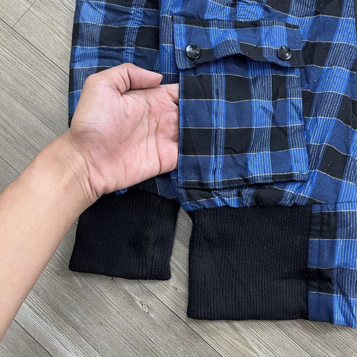 If Six Was Nine 2000s Sospita Plaid Faux Punk Bono Fur Jacket Lgb Style Size US L / EU 52-54 / 3 - 9 Thumbnail