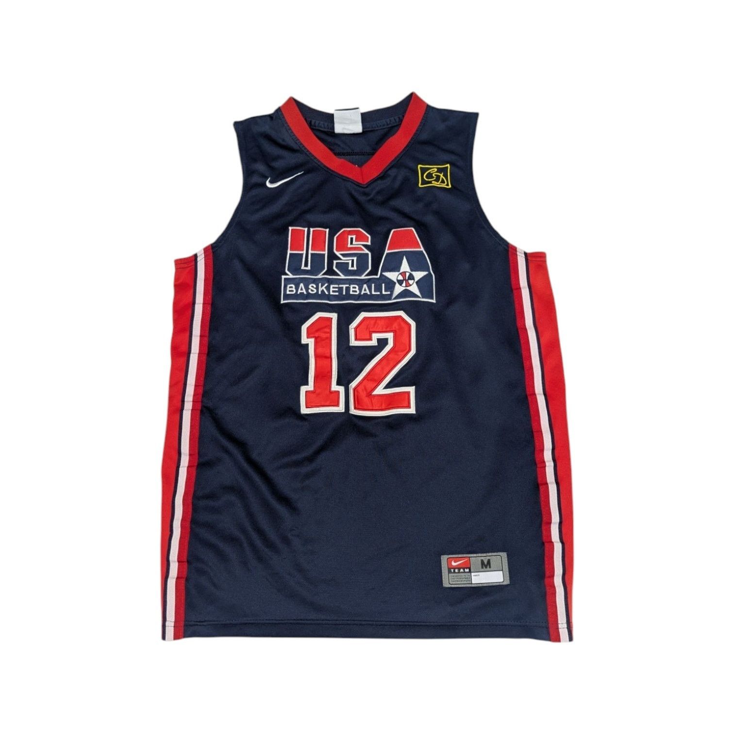 Nike Vintage Nike John Stockton 12 Team USA Dream Team Jersey Red Size US M / EU 48-50 / 2 - 1 Thumbnail