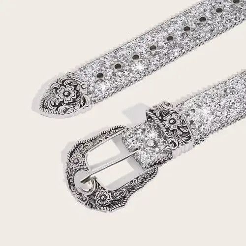 Other Hagiwara x Kazue Glittering PU Leather Belt Size ONE SIZE - 7 Thumbnail