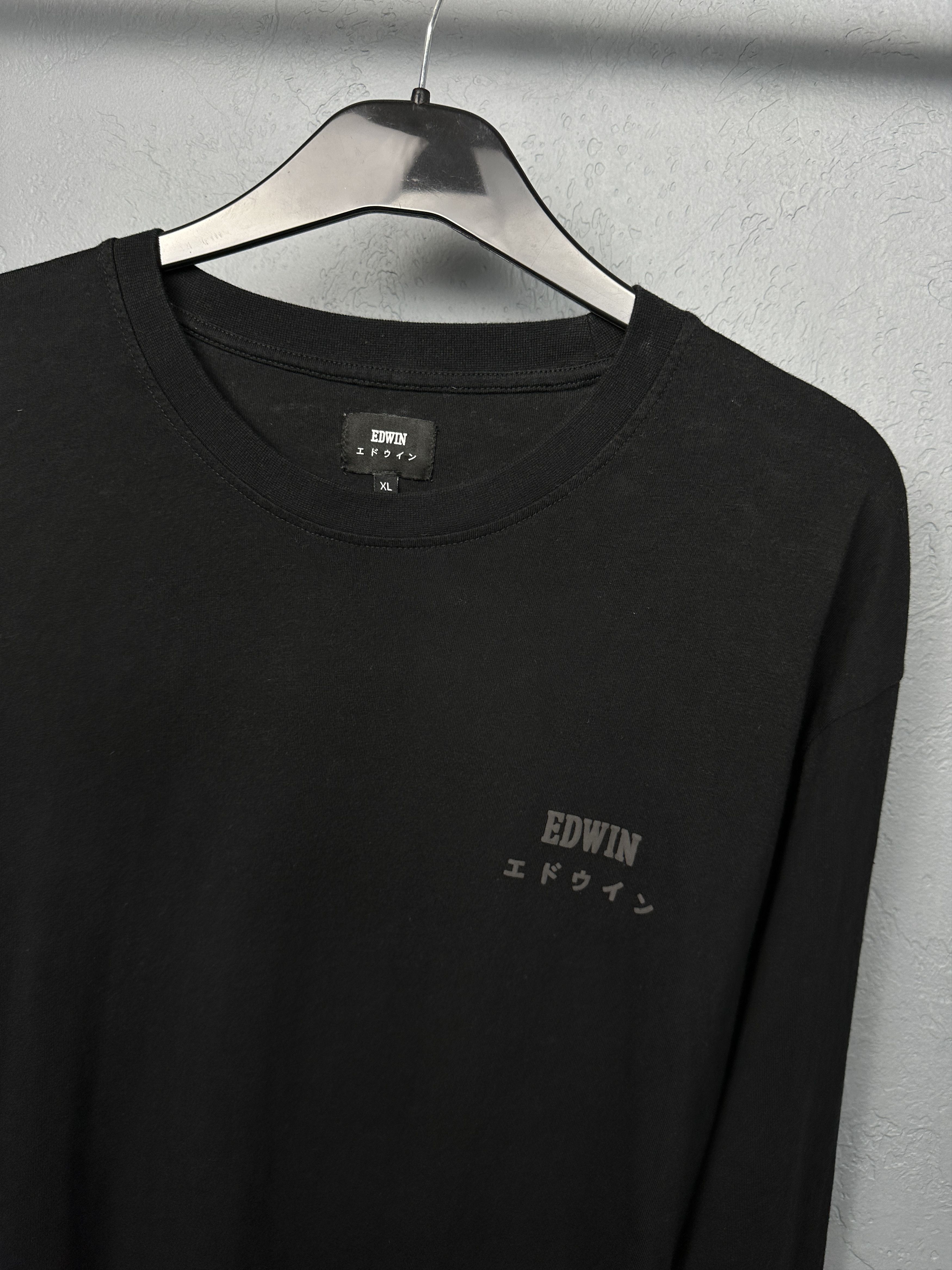 Edwin Edwin Mens Logo Chest Long Sleeve T-Shirt Size US XL / EU 56 / 4 - 2 Thumbnail