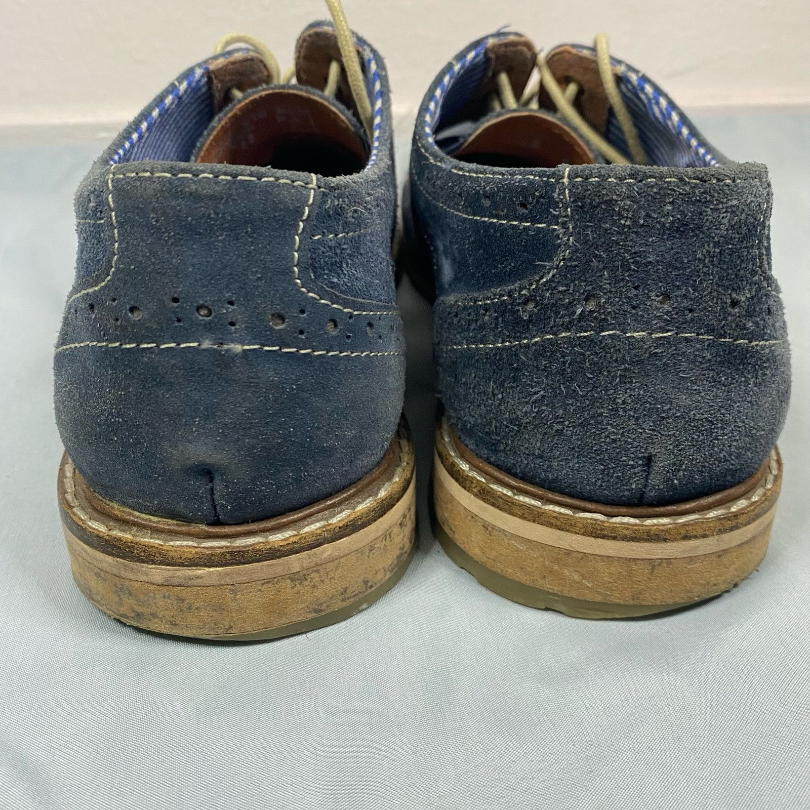 Ben Sherman Ben Sherman Blue Suede Oxford Shoes Mens Size 9.5 Size US 9.5 / EU 42-43 - 5 Thumbnail