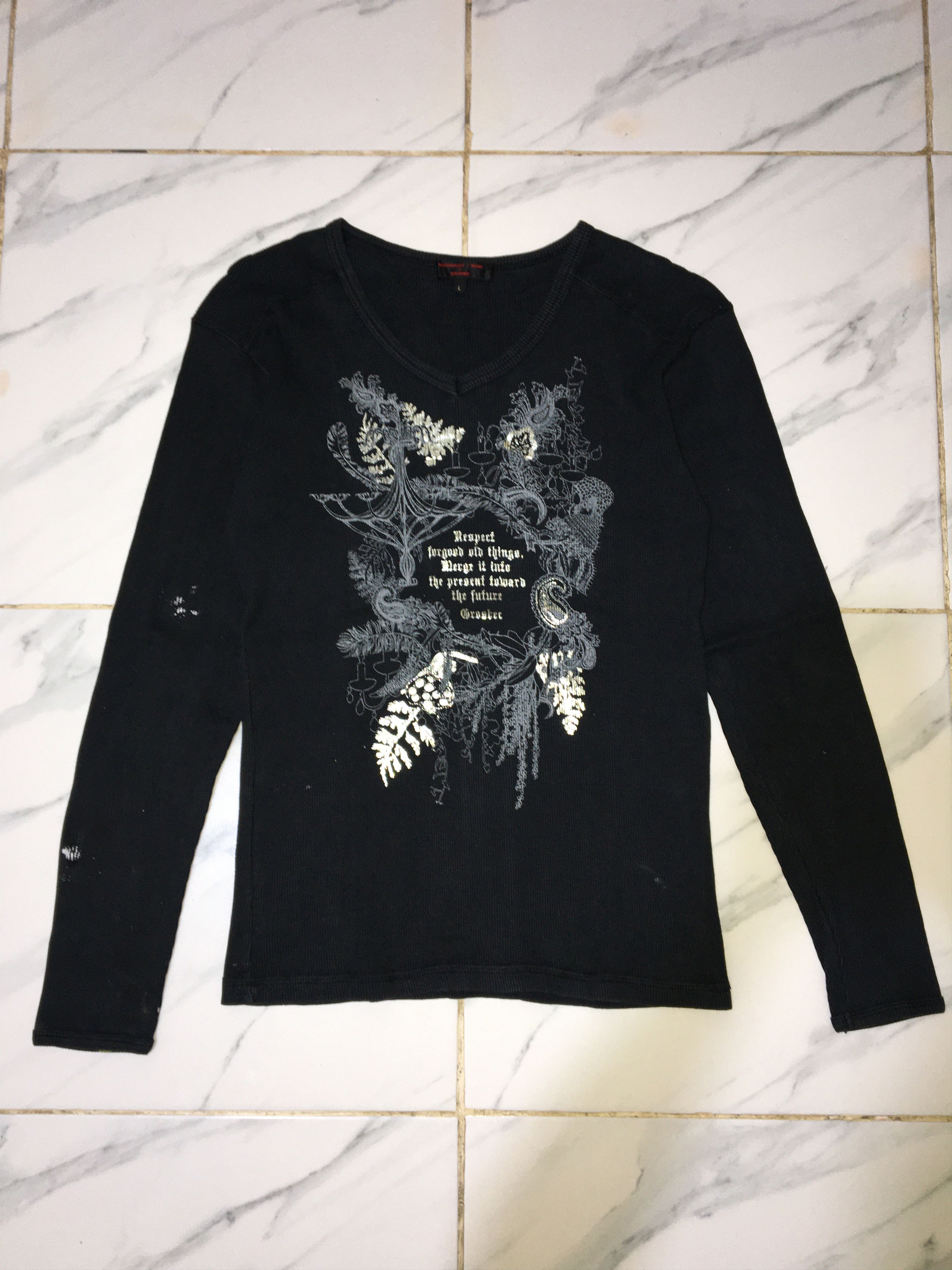 Japanese Brand NATIONALITY + NAME GROSBEC LONG SLEEVE Size US L / EU 52-54 / 3 - 1 Thumbnail
