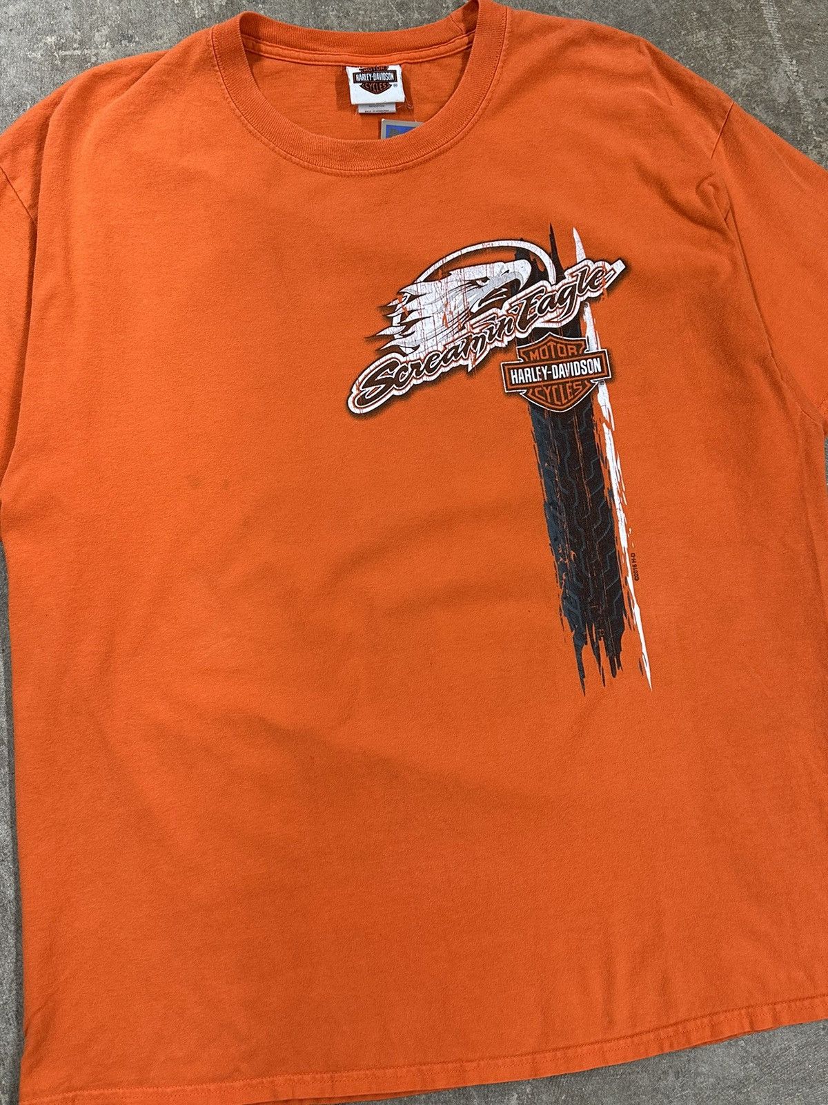 Harley Davidson Crazy Y2K Harley Davidson Screamin Eagle Biker T-Shirt Size US XL / EU 56 / 4 - 3 Thumbnail