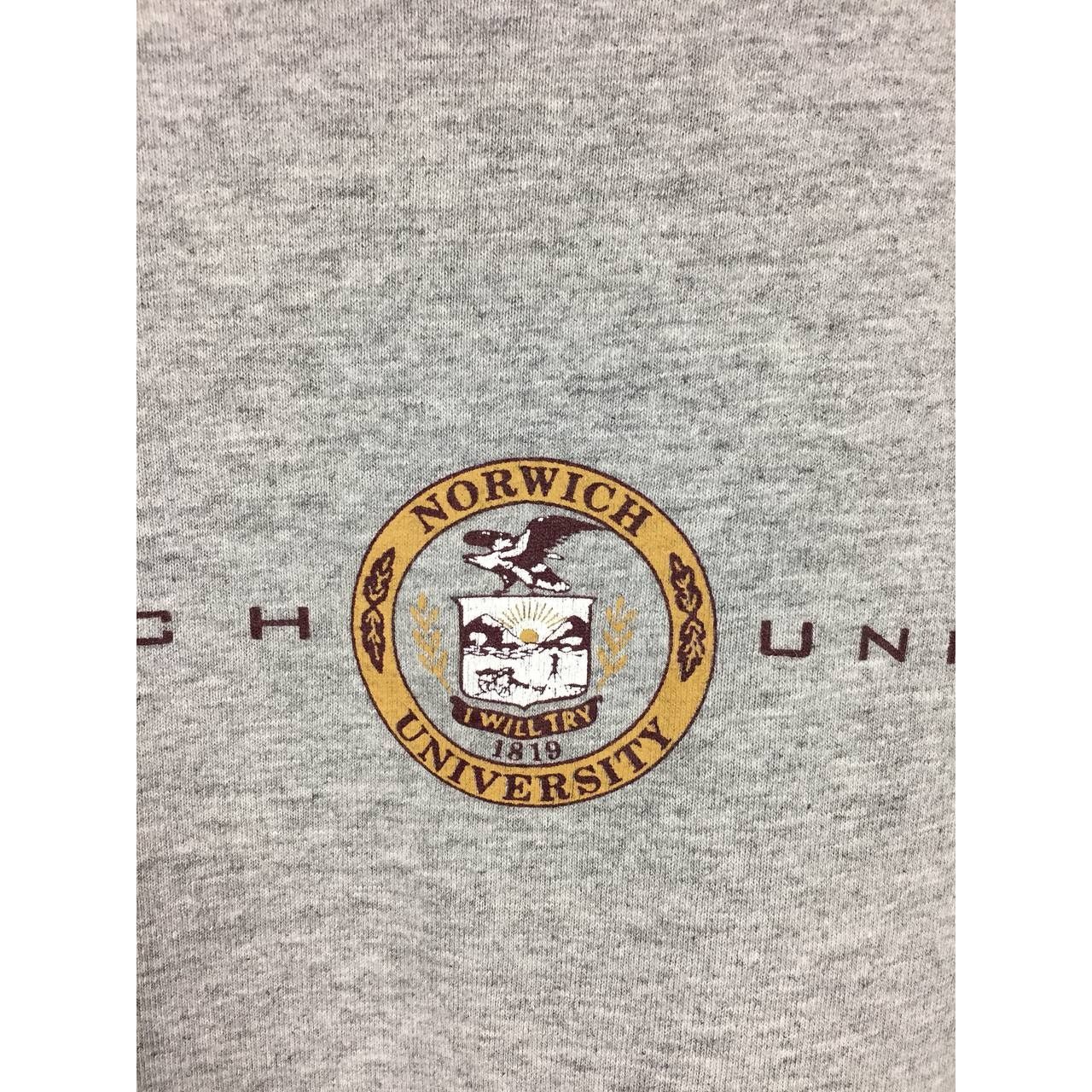 Jansport × Vintage Vtg Jansport Norwich University Made In Usa Collegiate Tee Size US M / EU 48-50 / 2 - 4 Thumbnail