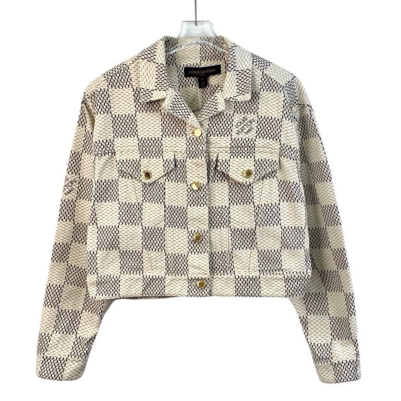Louis Vuitton Louis Vuitton 22 color-block cotton checkerboard lapel sin Size XS / US 0-2 / IT 36-38 - 1 Thumbnail