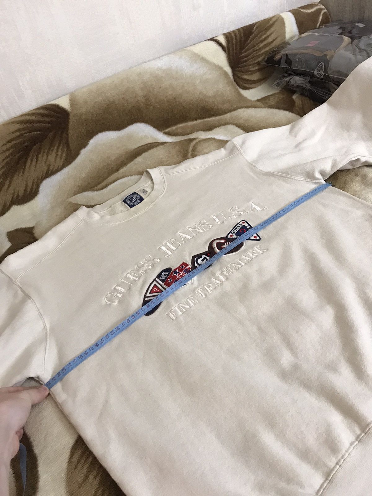 Guess × Vintage 🔥 Vintage Guess Jeans USA Baggy Oversize Y2K Sweatshirt Size US L / EU 52-54 / 3 - 9 Thumbnail