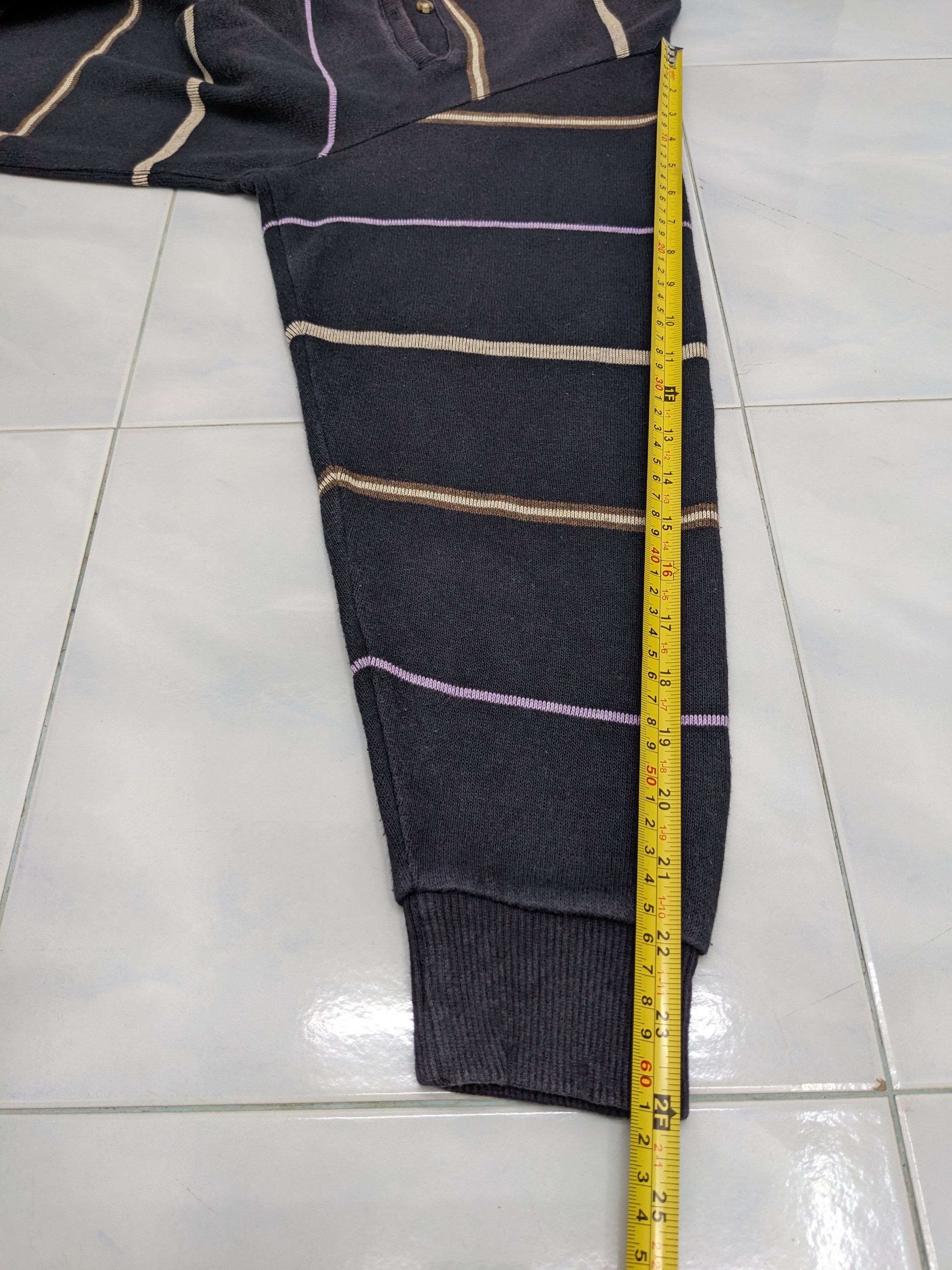 Macbeth Vintage Macbeth Jeans Co. Striped Single Pocket Sweatshirt Size US L / EU 52-54 / 3 - 8 Thumbnail