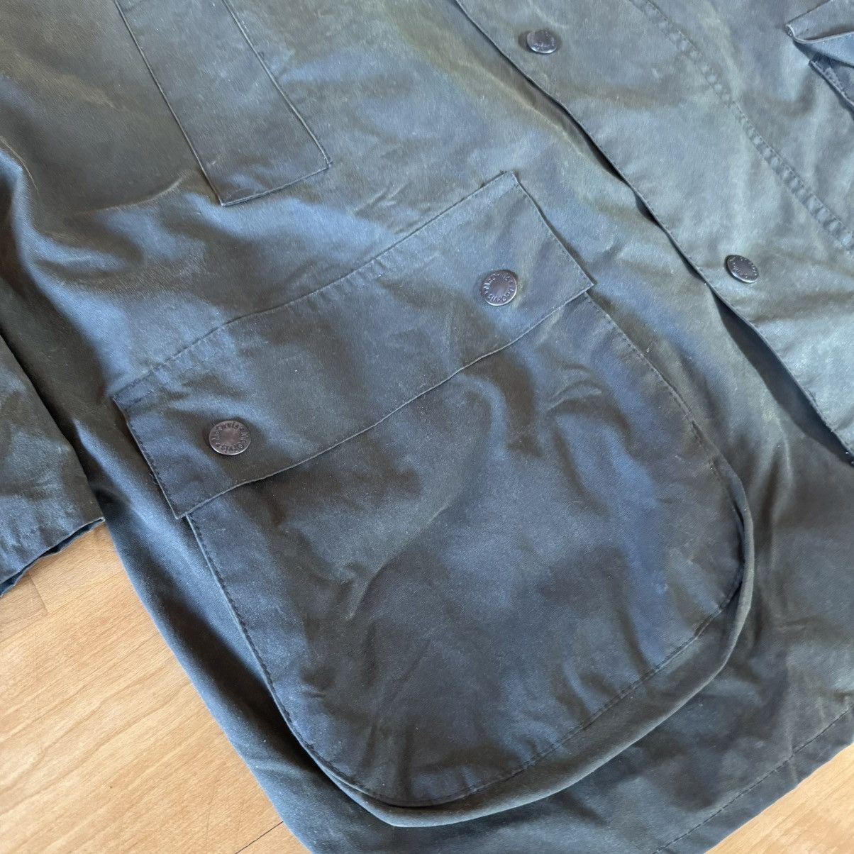 Orvis McOrvis Wachs-Wetterjacke Waxed Hunting Jacket Size US XL / EU 56 / 4 - 2 Thumbnail