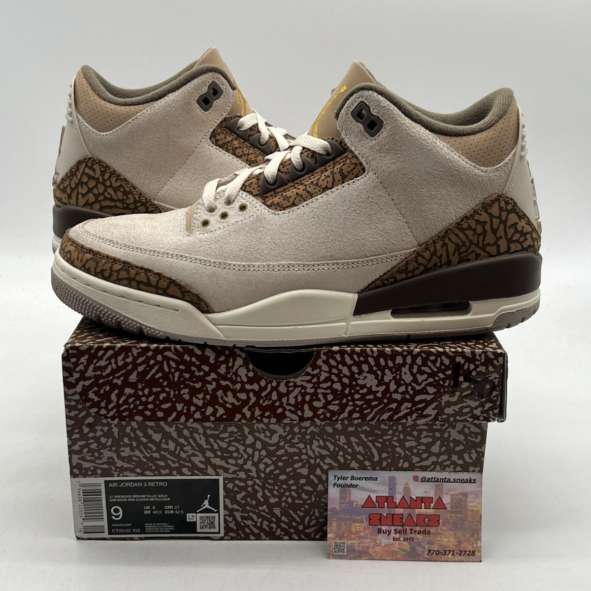 Jordan Brand Air Jordan 3 palomino Size US 9 / EU 42 - 1 Thumbnail