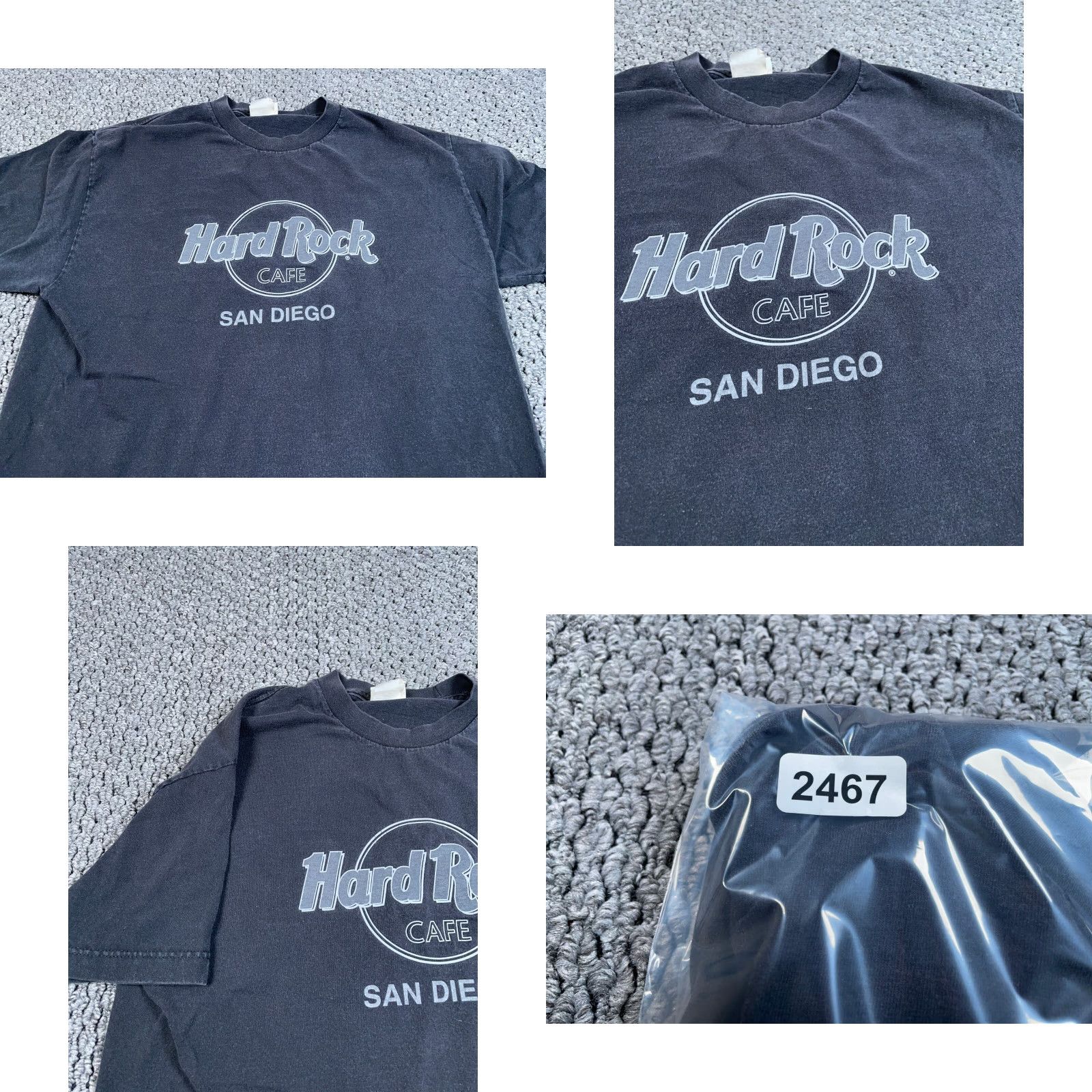 Hard Rock Cafe VINTAGE Hard Rock Cafe San Diego Logo T-Shirt Men Large Black Graphic Print Cotton Retro City 90s Size US L / EU 52-54 / 3 - 8 Thumbnail