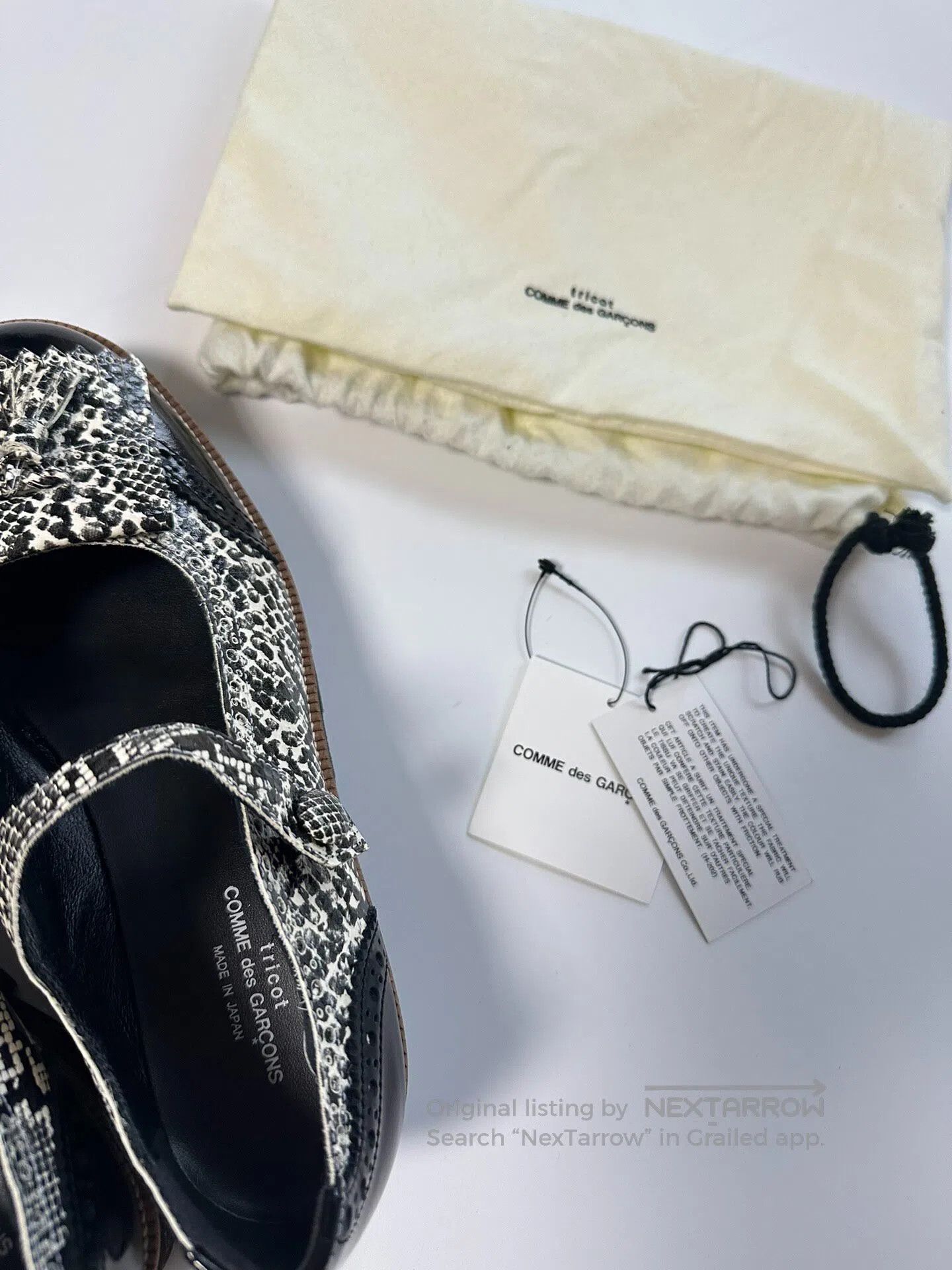 Comme des Garcons Comme des Garcons size23 Rie Kawakubo TRICOT Snake Pattern Size US 5.5 / IT 35.5 - 5 Thumbnail