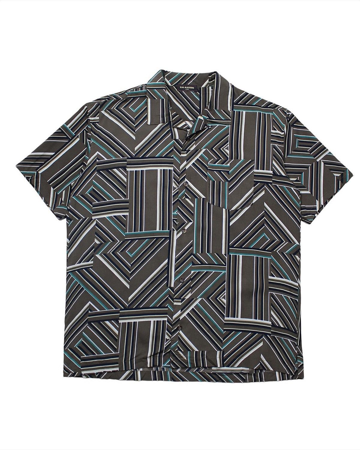Vintage 2000S RAG MACHINE SHORT SLEEVE SHIRT Size US L / EU 52-54 / 3 - 1 Thumbnail