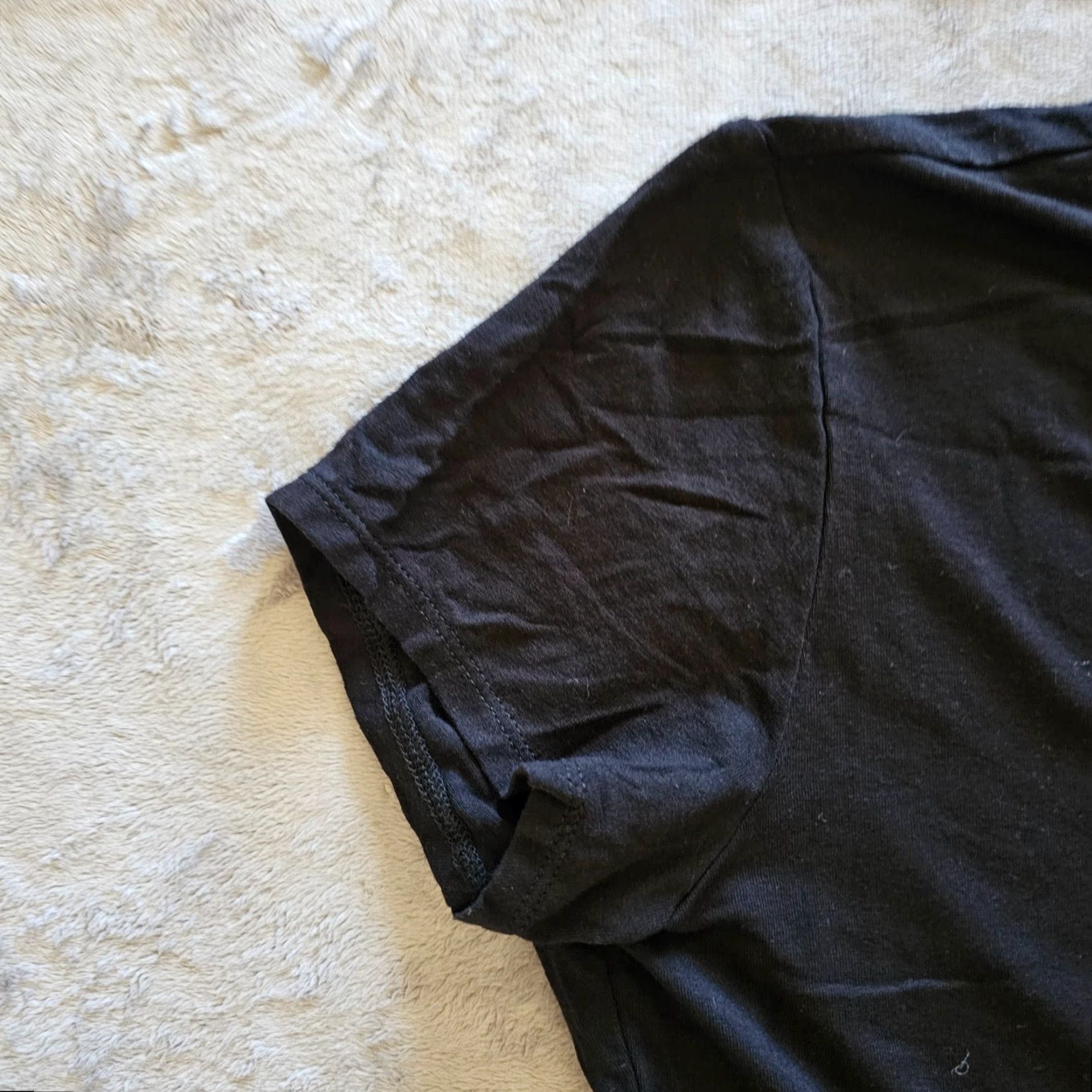 J. Jill J. Jill Shirt Women Small Black Button Front Short Sleeve Knit Pleated Career Top Size S / US 4 / IT 40 - 4 Thumbnail