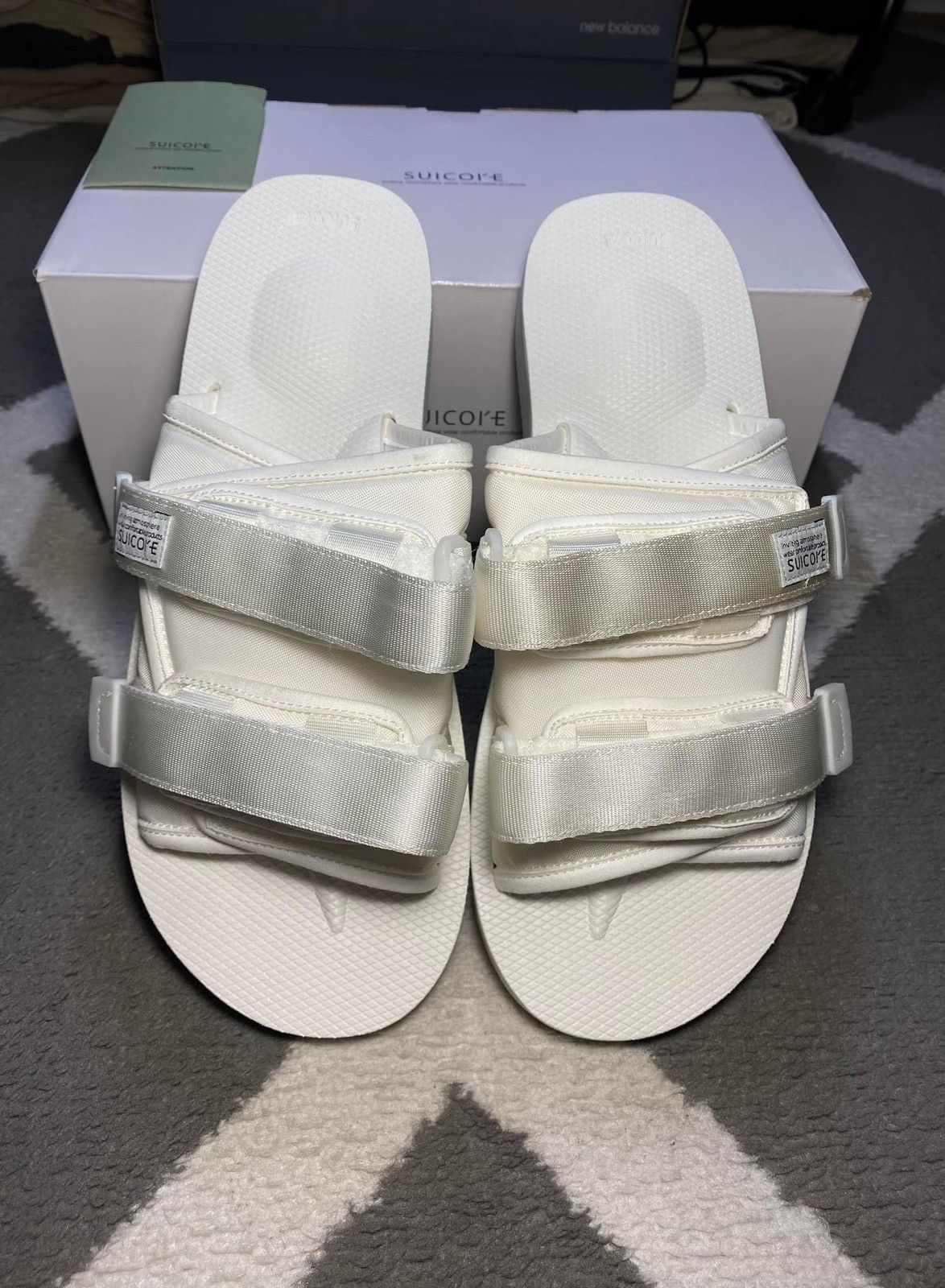 Designer × Japanese Brand × Suicoke Suicoke Moto Cab OG-056 White Slides Sandals Size US 6 / IT 36 - 4 Thumbnail