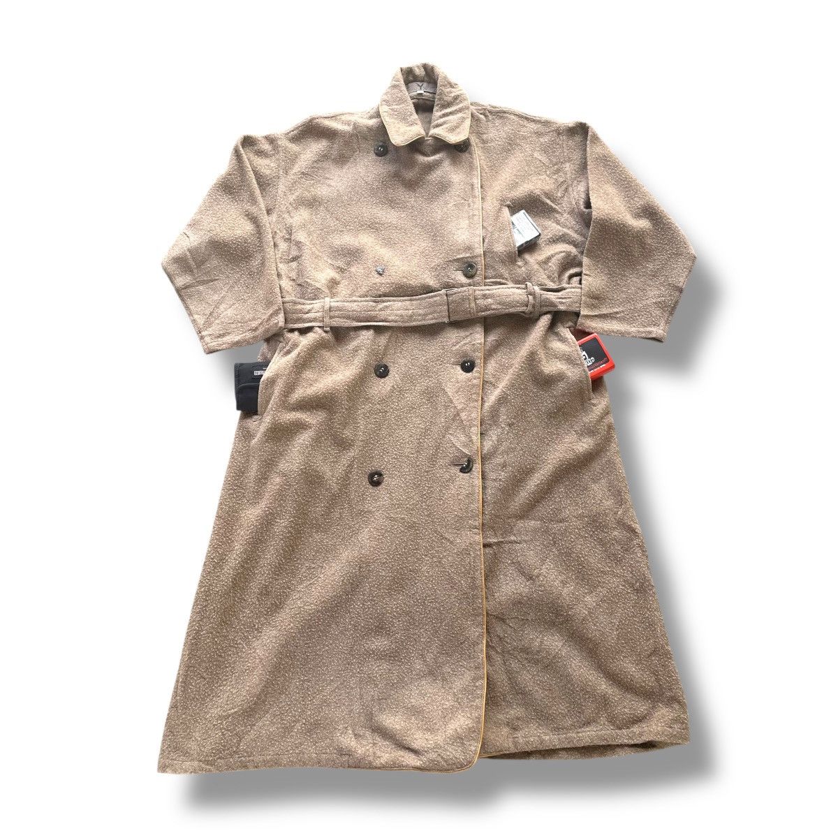 Yohji Yamamoto 💰BINDING OFFER 💰 VINTAGE YS YOHJI YAMAMOTO WOOL TRENCH COAT Size XL / US 12-14 / IT 48-50 - 1 Thumbnail