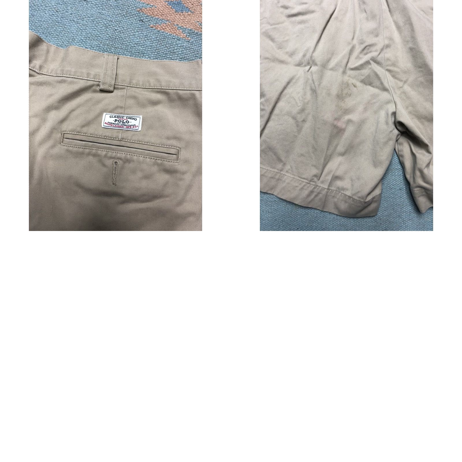 Polo Ralph Lauren Polo Ralph Lauren classic chino shorts cotton flat front Philip casual Men 38 Beige Chino Flat Front, Classic, Regular Fit Size US M / EU 48-50 / 2 - 8 Thumbnail