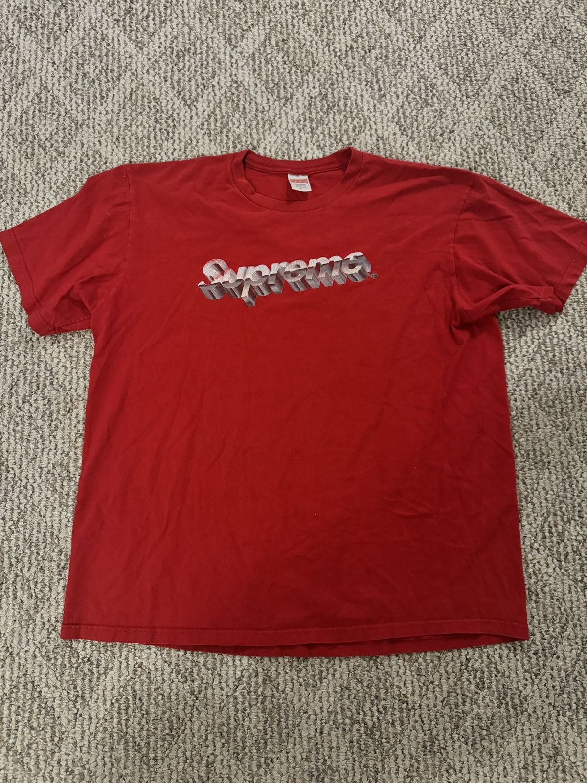 Supreme Chrome Logo Tee L シュプリームTシャツ Supreme Chrome Logo Tee L シュプリームTシャツ