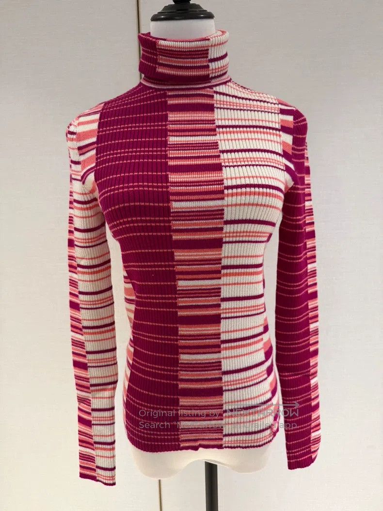 Chanel Chanel 19B high-necked colourful knitted long sleeves Size XS / US 0-2 / IT 36-38 - 1 Thumbnail