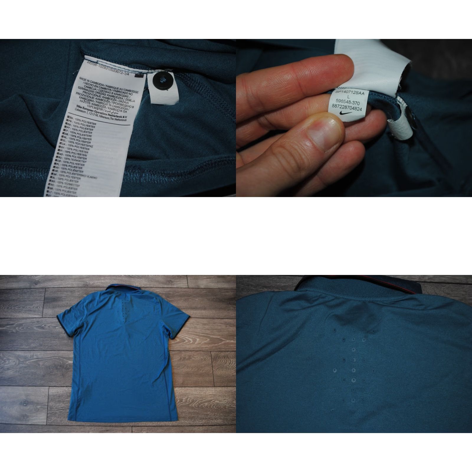 Nike NIKE ROGER FEDERER SHIRT RF AUSTRALIAN OPEN 2014 ORIGINAL JERSEY L Shirt Men Polo Tennis RF 596548-370 Multicolor Size US L / EU 52-54 / 3 - 8 Thumbnail