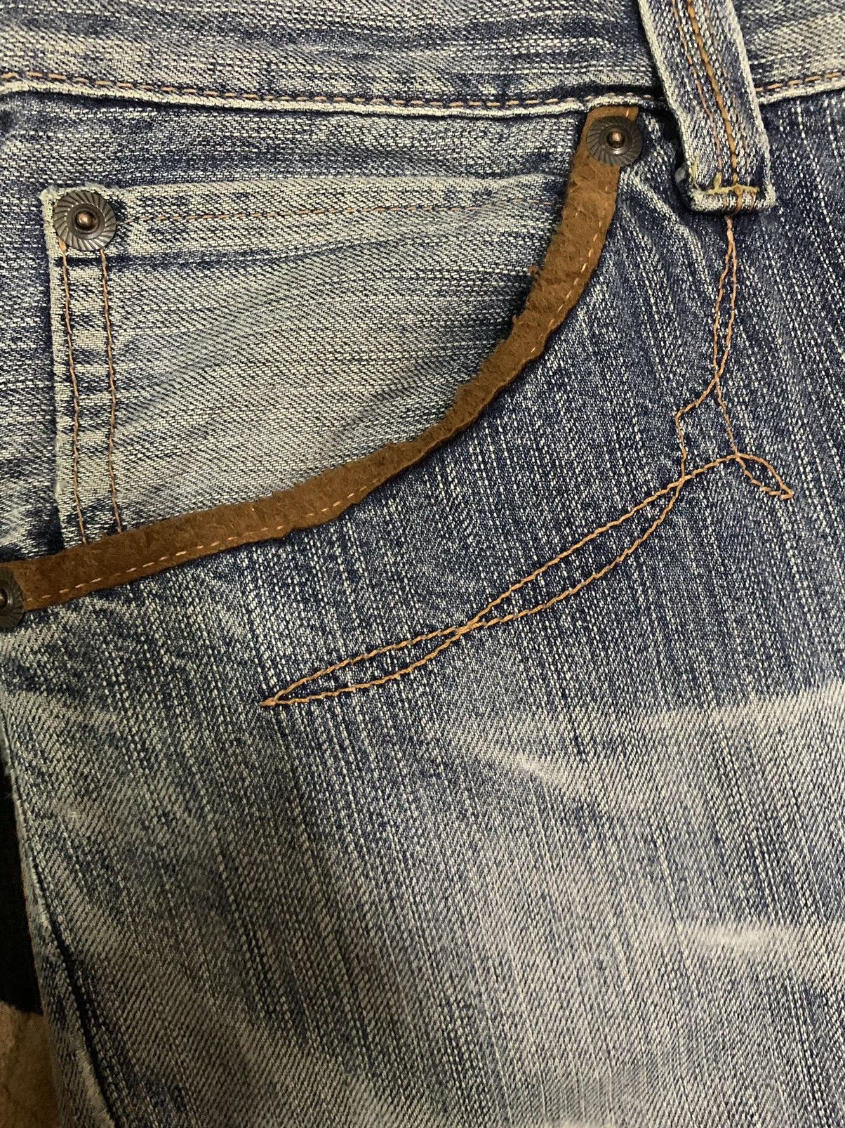 Edwin Vintage Edwin XV Classic Cowboy Style Baggy Distressed Jeans Size US 32 / EU 48 - 7 Thumbnail