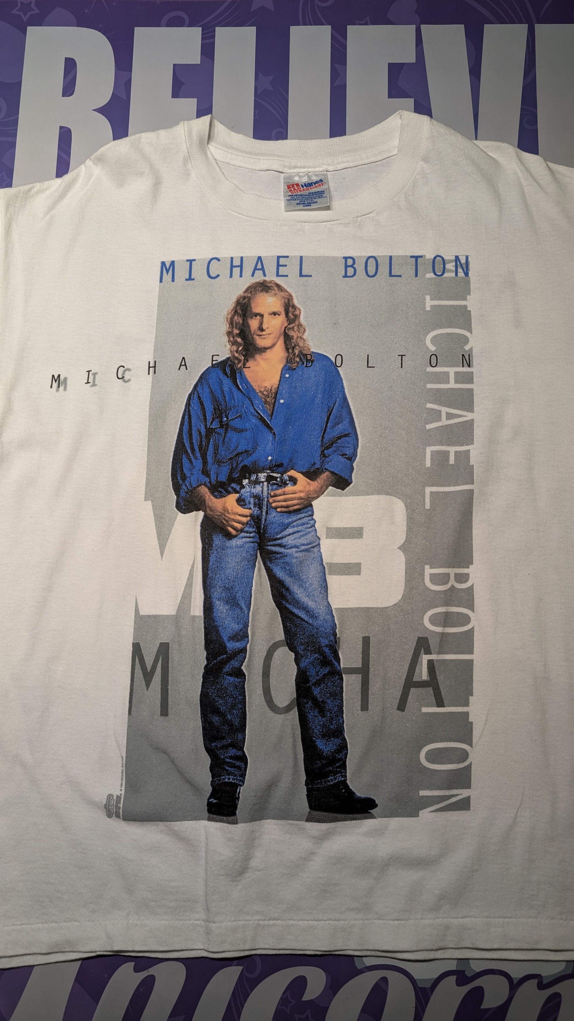 Vintage Vintage 90s Michael Bolton T-Shirt Size US L / EU 52-54 / 3 - 1 Thumbnail