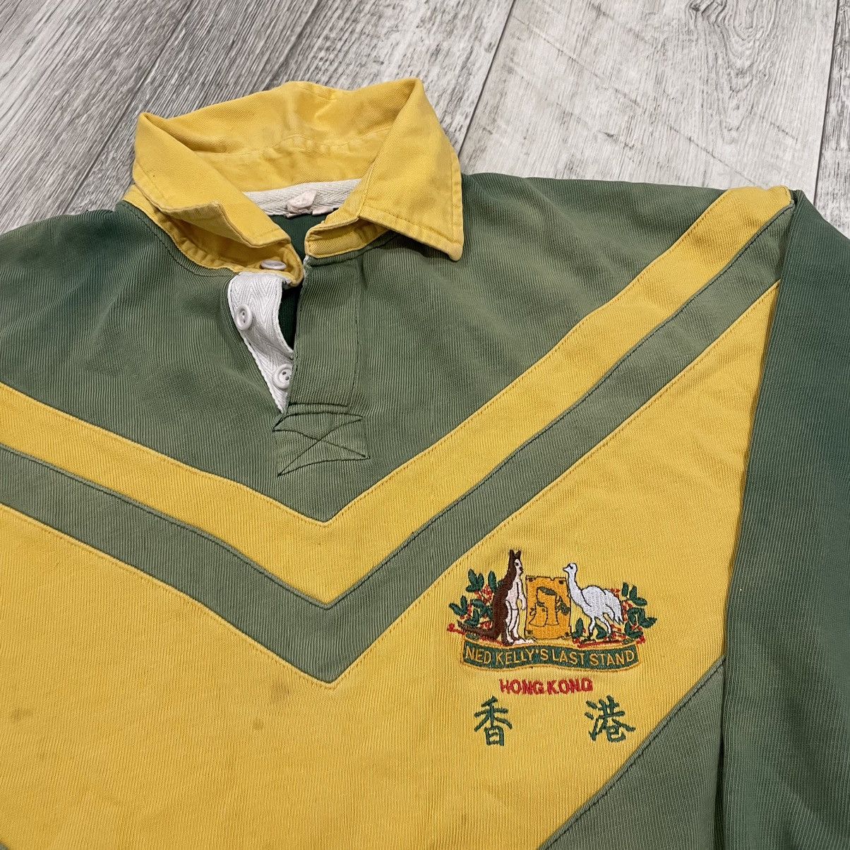 Vintage 90s Australia die Matchworn Vintage jersey rugby long shirt Size US XXL / EU 58 / 5 - 2 Thumbnail