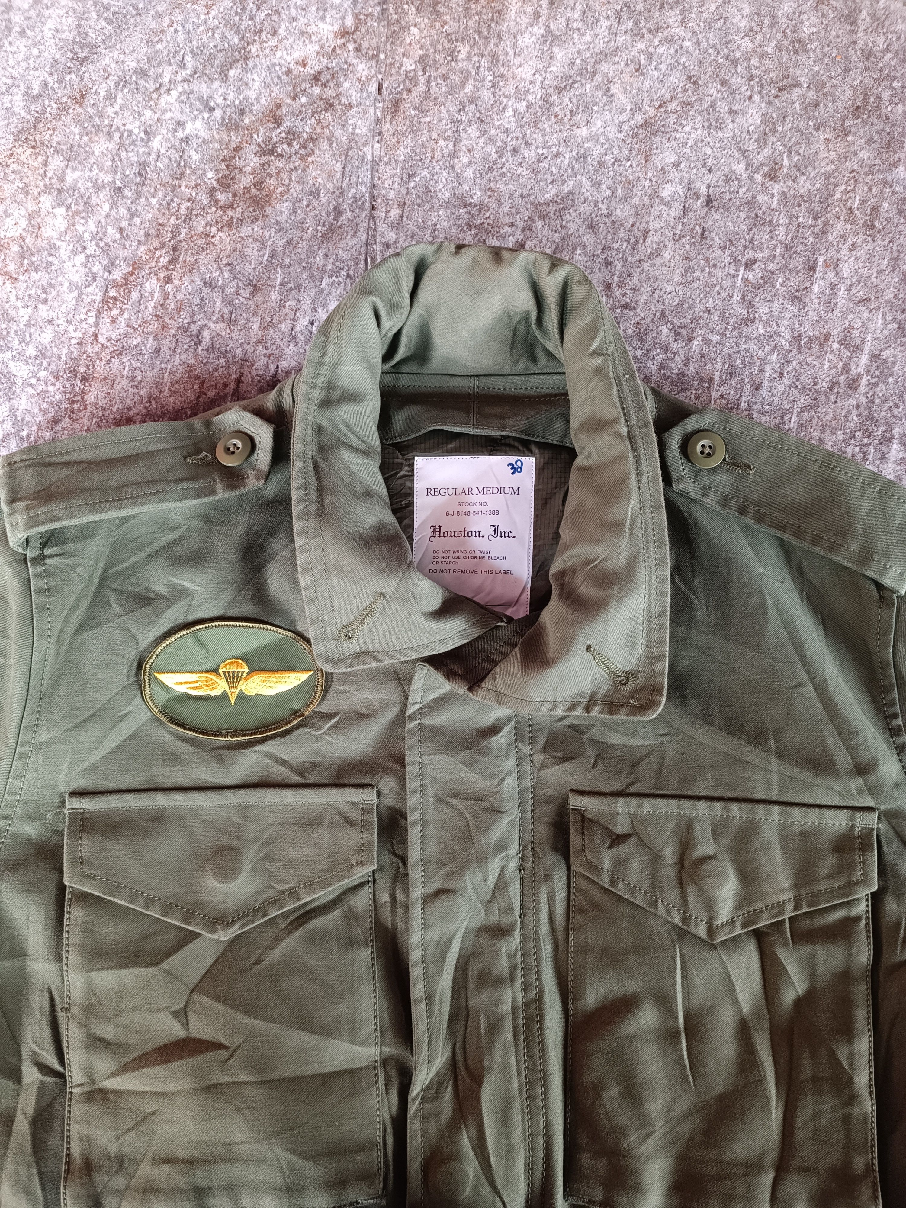 Vintage houston inc jacket millitary Size US M / EU 48-50 / 2 - 3 Thumbnail