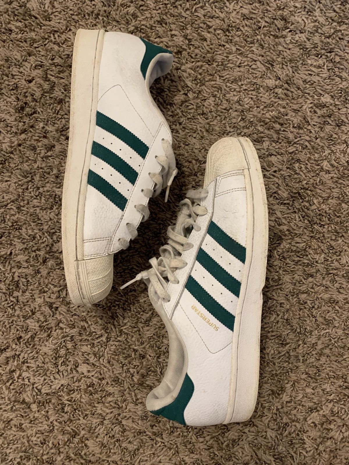 Adidas Adidas shell toe sneakers Size US 12 / EU 45 - 1 Thumbnail