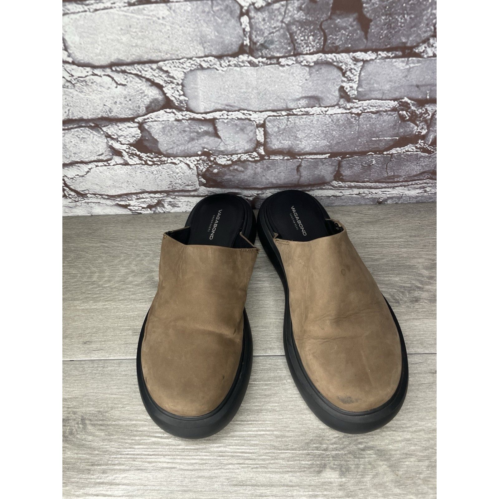 Vagabond Vagabond Blenda Brown Nubuck Leather Slide Platform Sandals Size US 7.5 / IT 37.5 - 17 Thumbnail